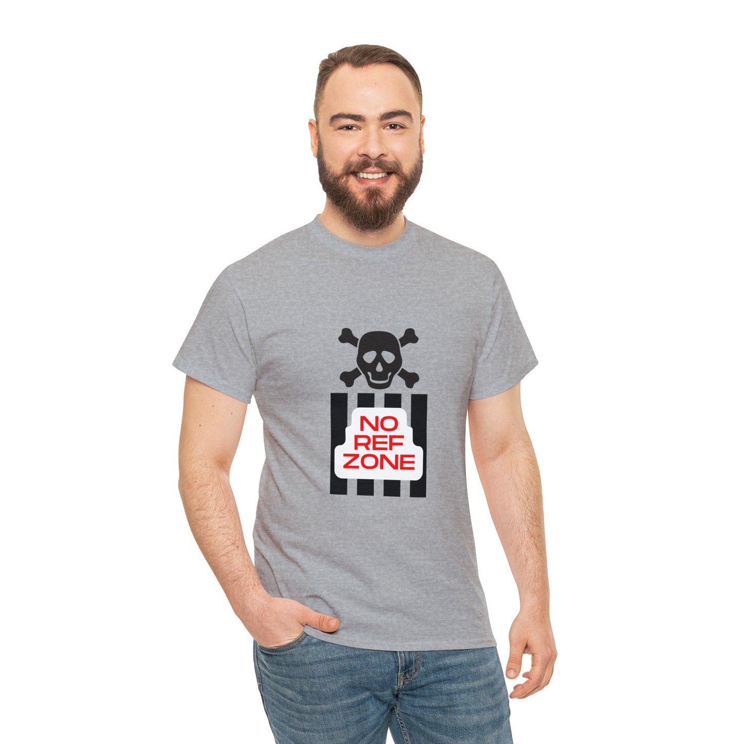 No Ref Zone Heavy Cotton Tee | For the fan that doesn't like referees |