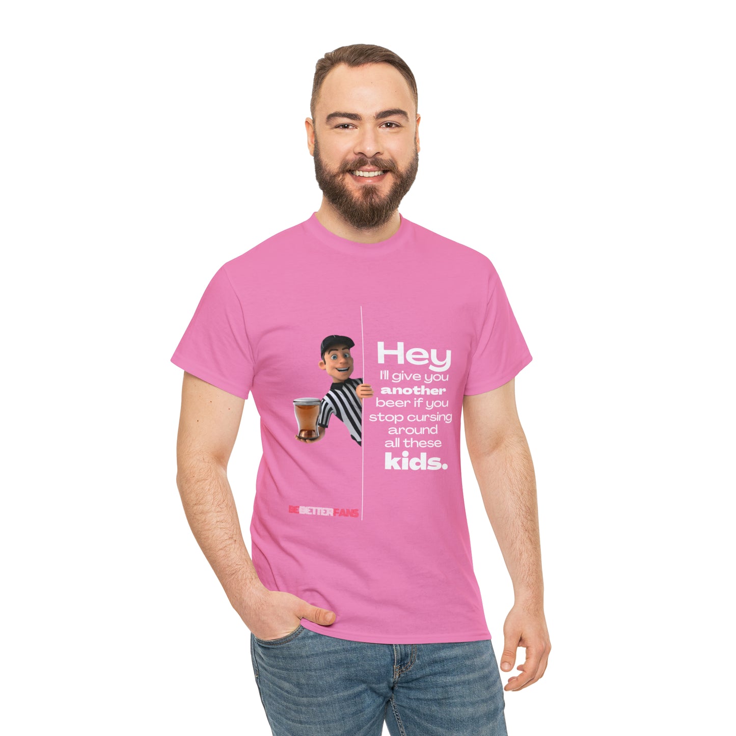 Another Beer Unisex Cotton Tee | Funny Referee Shirt | Stop Cursing Please | Gifts For Refs | For Sports Officials | Be Better Fans | Disrespectful Fans