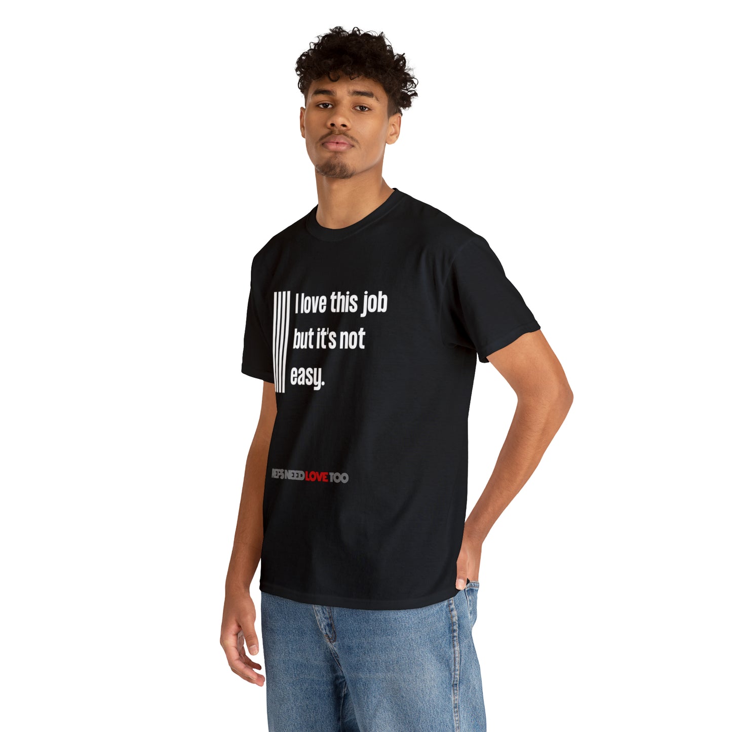 I Love This Job Unisex Cotton Tee | Gifts for Refs | For Sports Officials | Tough Job Shirt | Screen print t shirt | Refs Need Love Too
