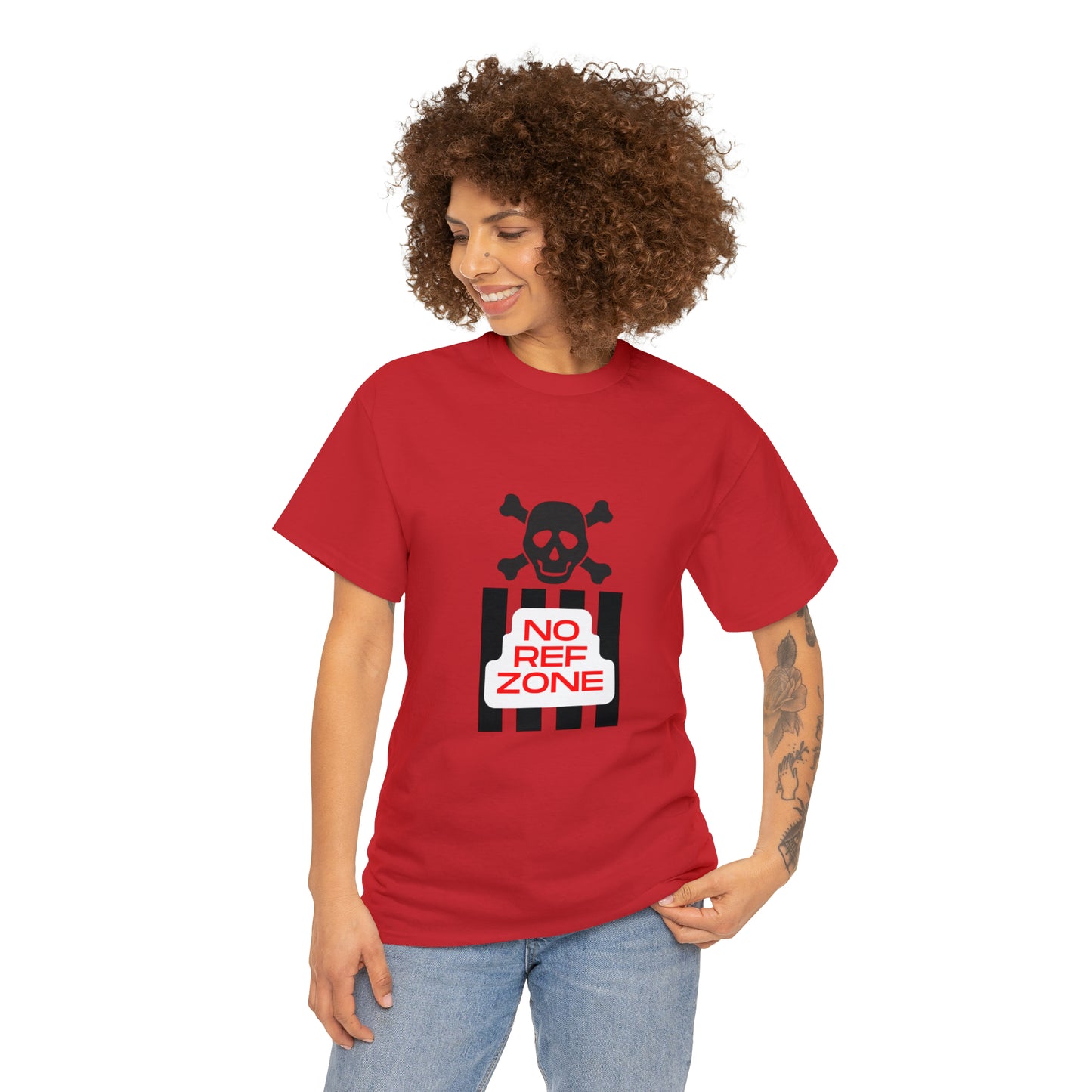 No Ref Zone Heavy Cotton Tee | For the fan that doesn't like referees |