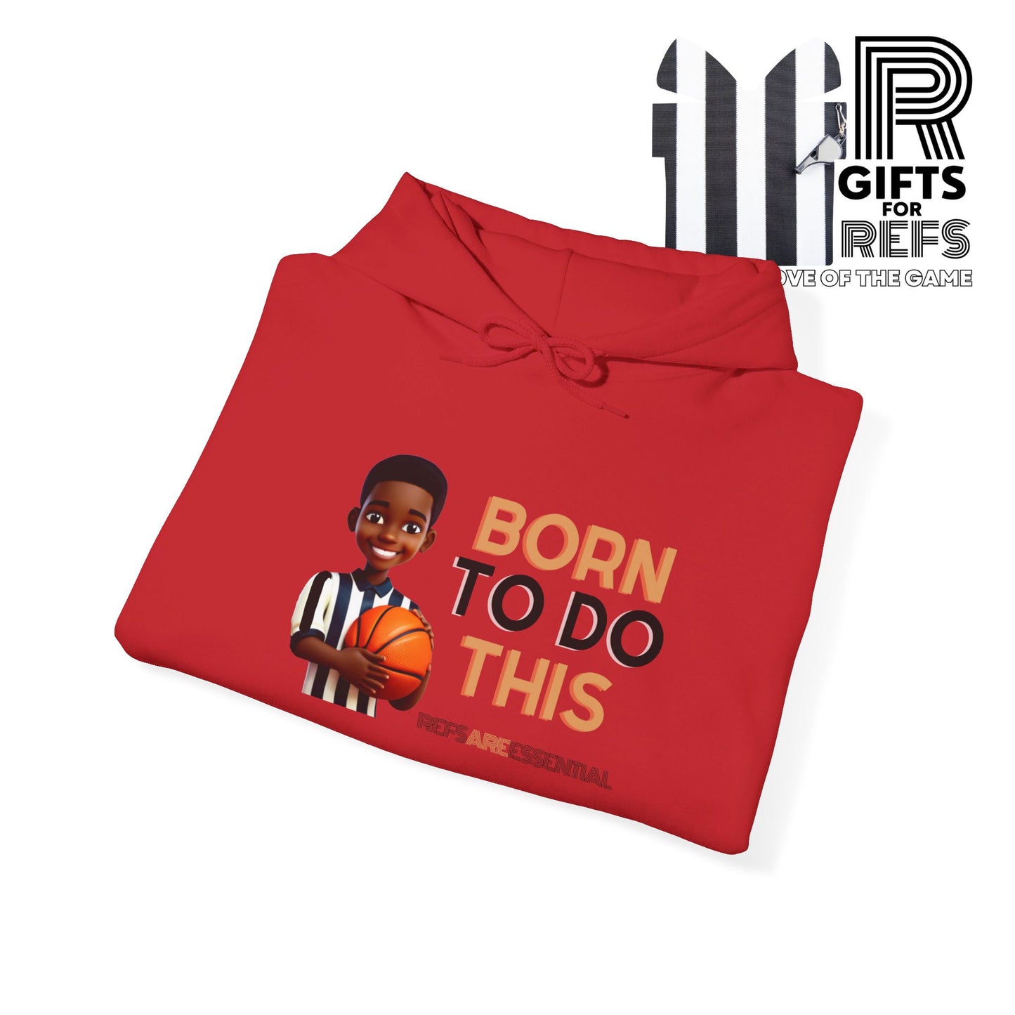 Born To Do This Unisex Heavy Hooded Sweatshirt | Gifts For Referees | For Sports Officials | Kid Referee