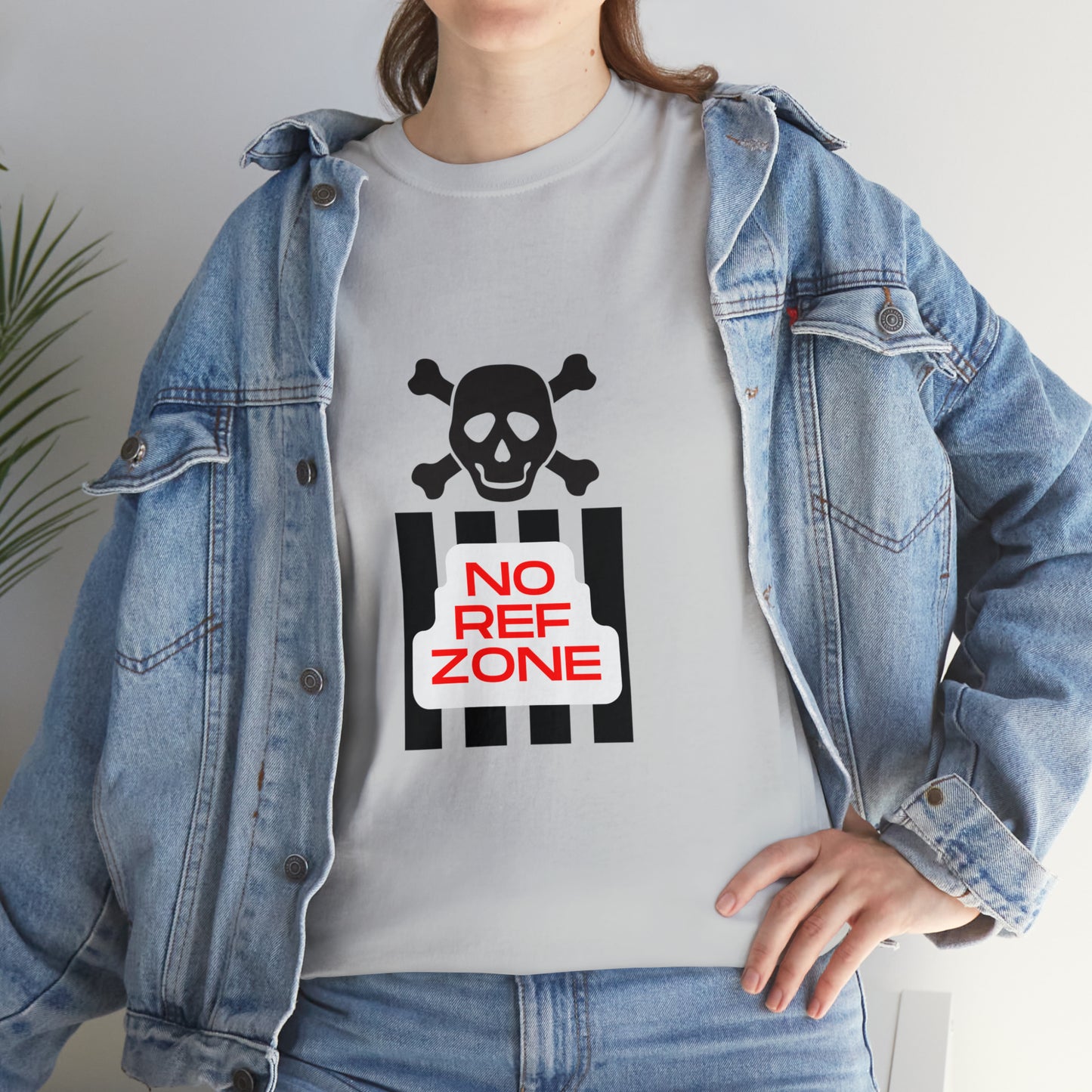 No Ref Zone Heavy Cotton Tee | For the fan that doesn't like referees |
