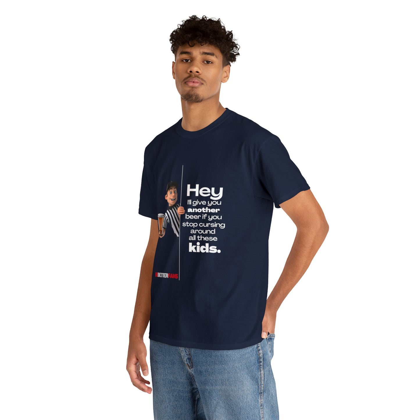 Another Beer Unisex Cotton Tee | Funny Referee Shirt | Stop Cursing Please | Gifts For Refs | For Sports Officials | Be Better Fans | Disrespectful Fans