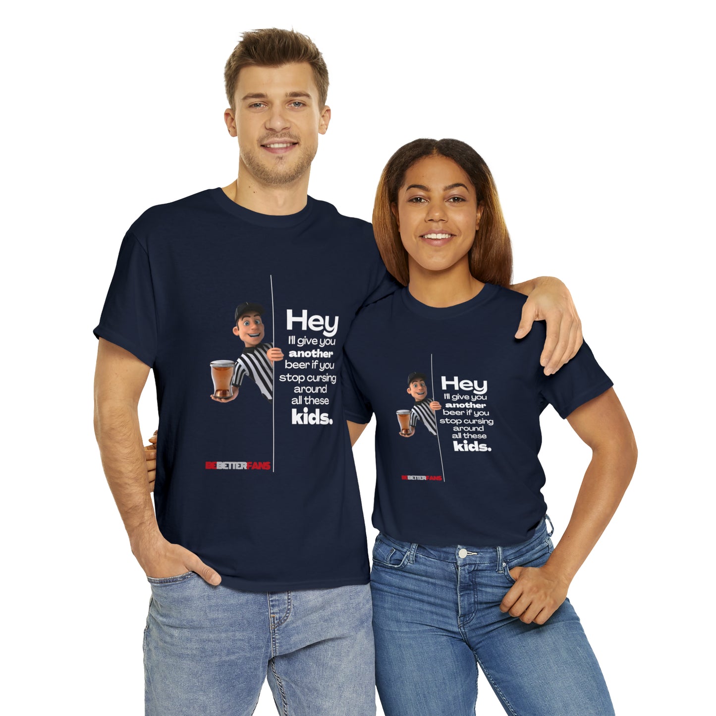 Another Beer Unisex Cotton Tee | Funny Referee Shirt | Stop Cursing Please | Gifts For Refs | For Sports Officials | Be Better Fans | Disrespectful Fans