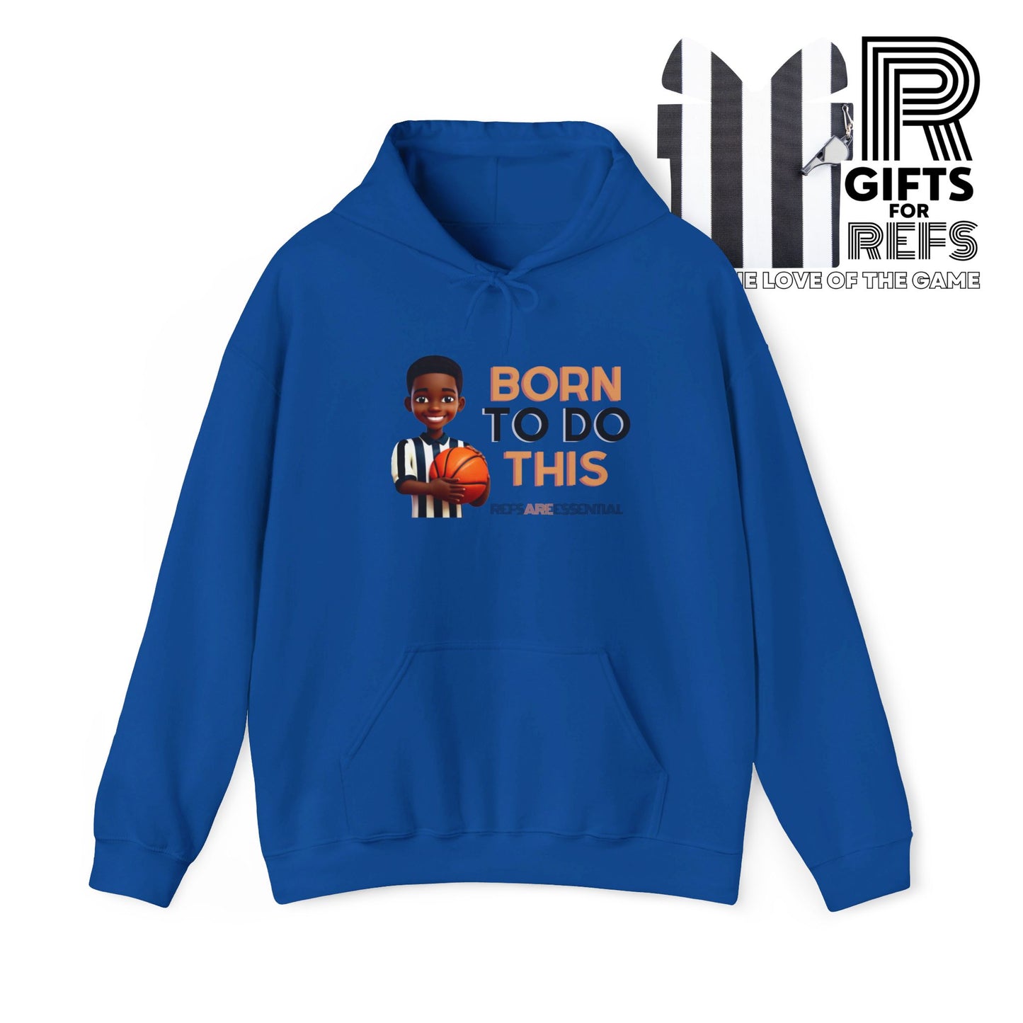 Born To Do This Unisex Heavy Hooded Sweatshirt | Gifts For Referees | For Sports Officials | Kid Referee
