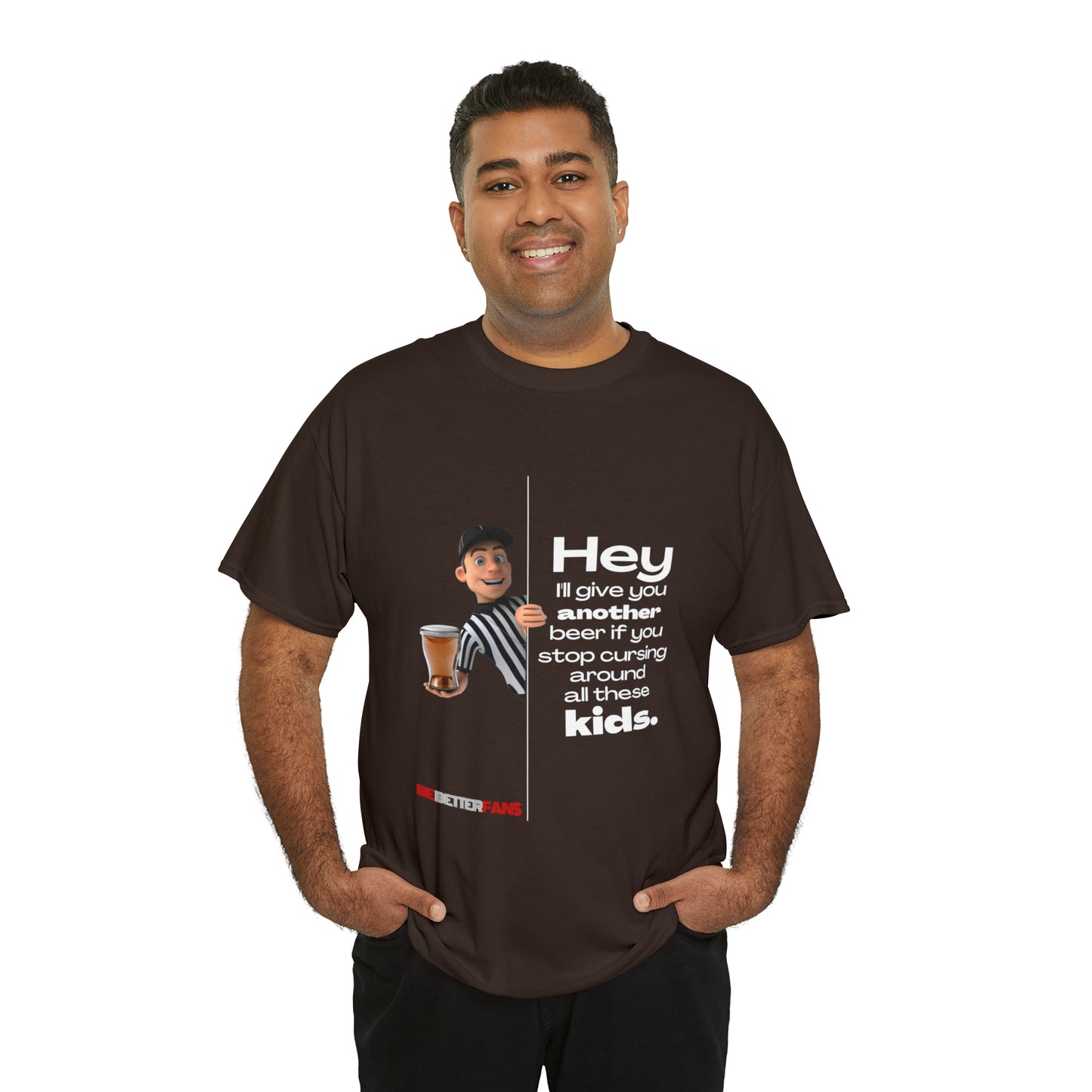 Another Beer Unisex Cotton Tee | Funny Referee Shirt | Stop Cursing Please | Gifts For Refs | For Sports Officials | Be Better Fans | Disrespectful Fans