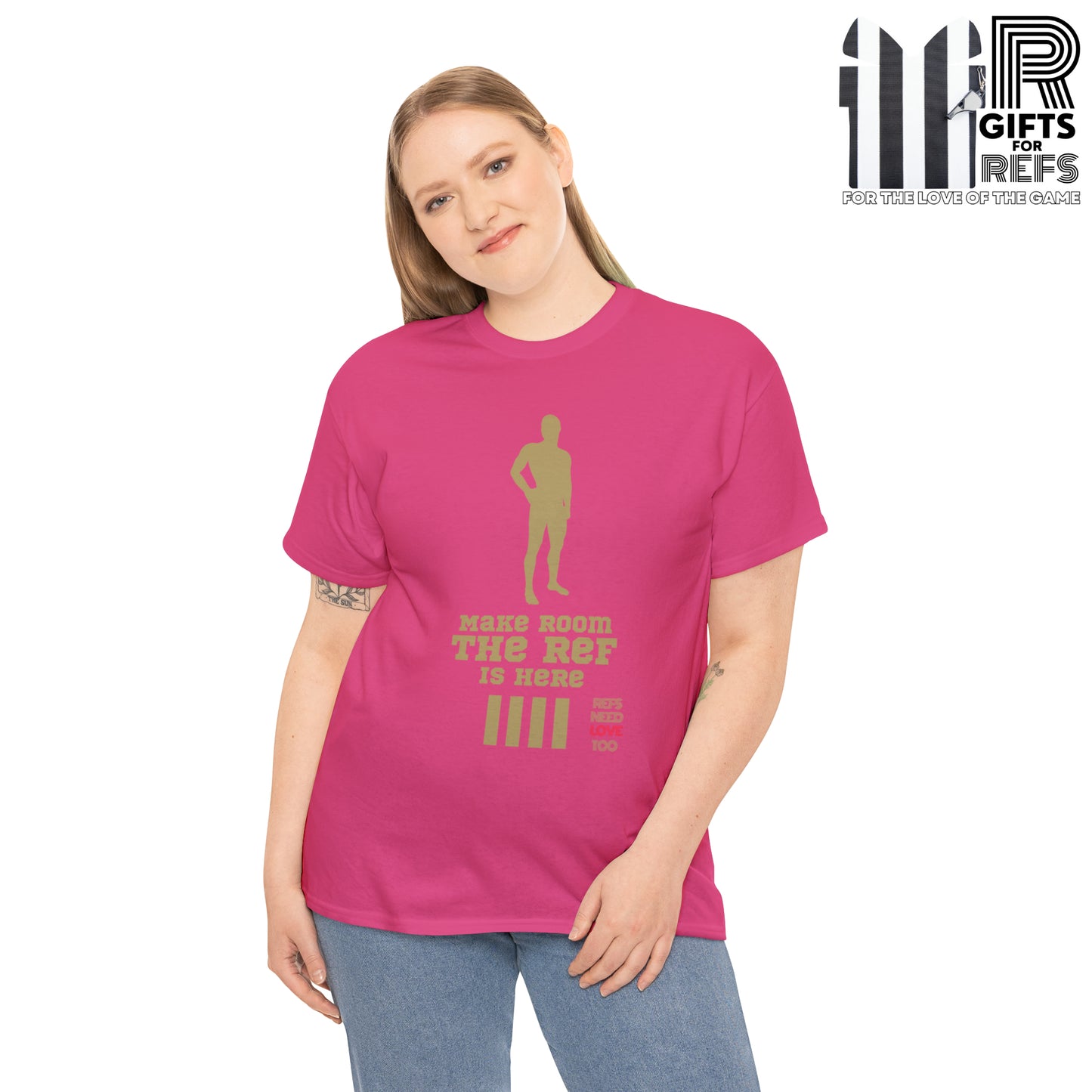 Make Room Cotton Tee | Funny Ref shirt | Gift for Refs | For Sports Officials | Screen Print t shirt | Refs Need Love Too | Perfect Christmas gift for Refs