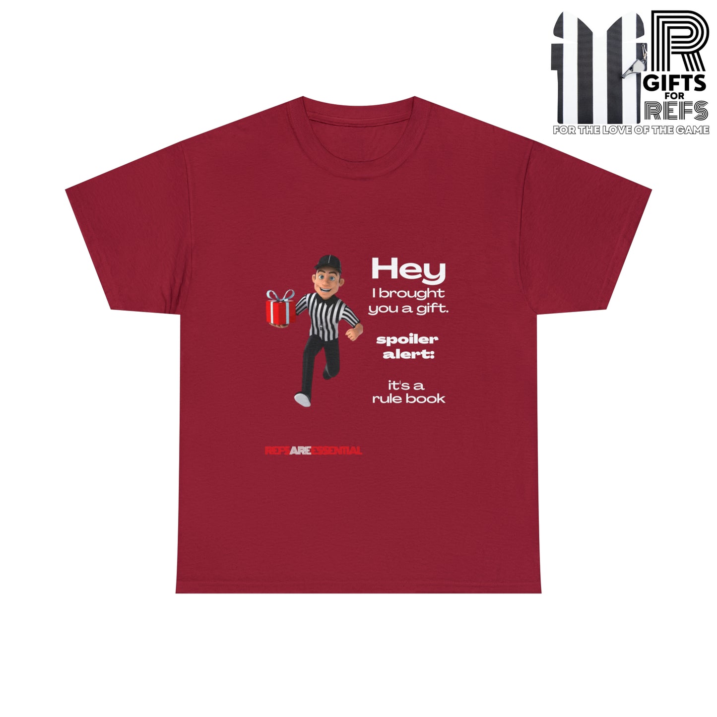 Spoiler Alert Unisex Cotton Tee | Funny Referee T-shirt | Gifts for Ref | For Sports Officials | Be Better Fans | Stop Cursing Around Kids
