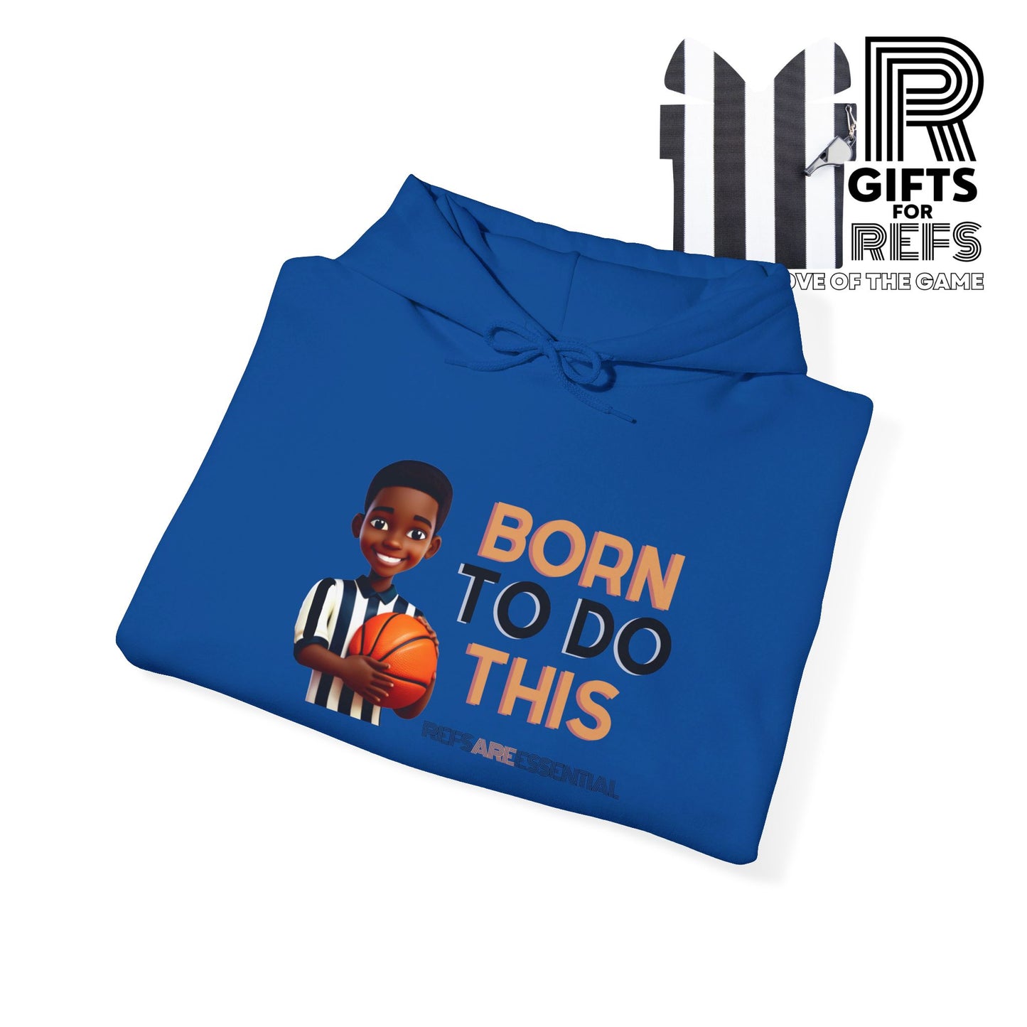 Born To Do This Unisex Heavy Hooded Sweatshirt | Gifts For Referees | For Sports Officials | Kid Referee