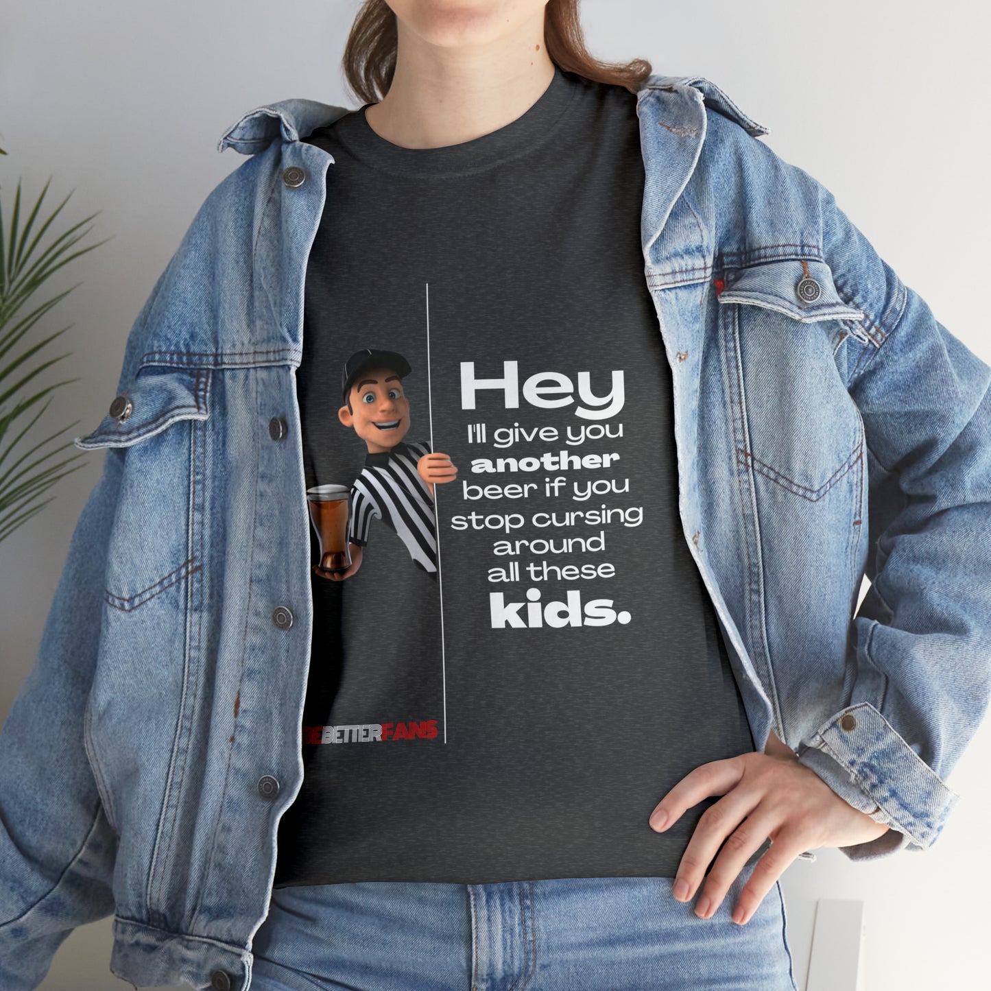 Another Beer Unisex Cotton Tee | Funny Referee Shirt | Stop Cursing Please | Gifts For Refs | For Sports Officials | Be Better Fans | Disrespectful Fans