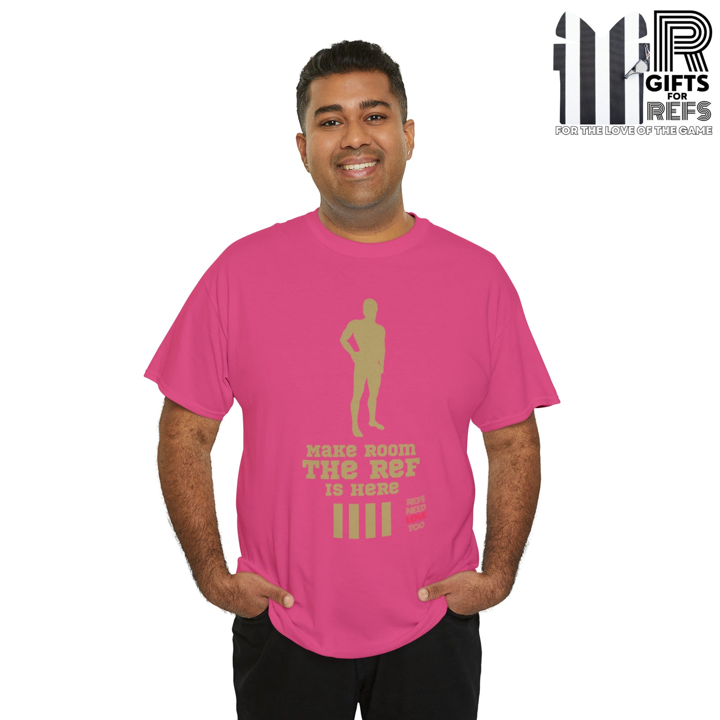 Make Room Cotton Tee | Funny Ref shirt | Gift for Refs | For Sports Officials | Screen Print t shirt | Refs Need Love Too | Perfect Christmas gift for Refs