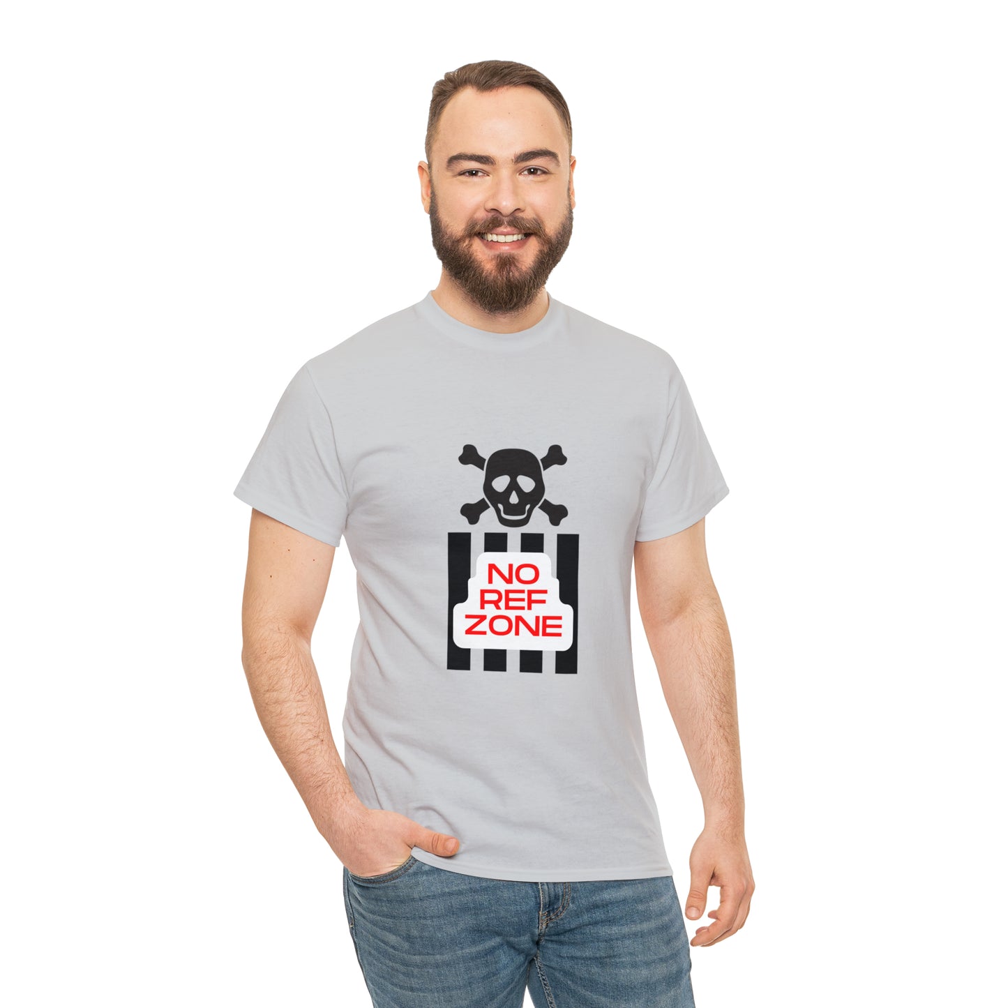 No Ref Zone Heavy Cotton Tee | For the fan that doesn't like referees |