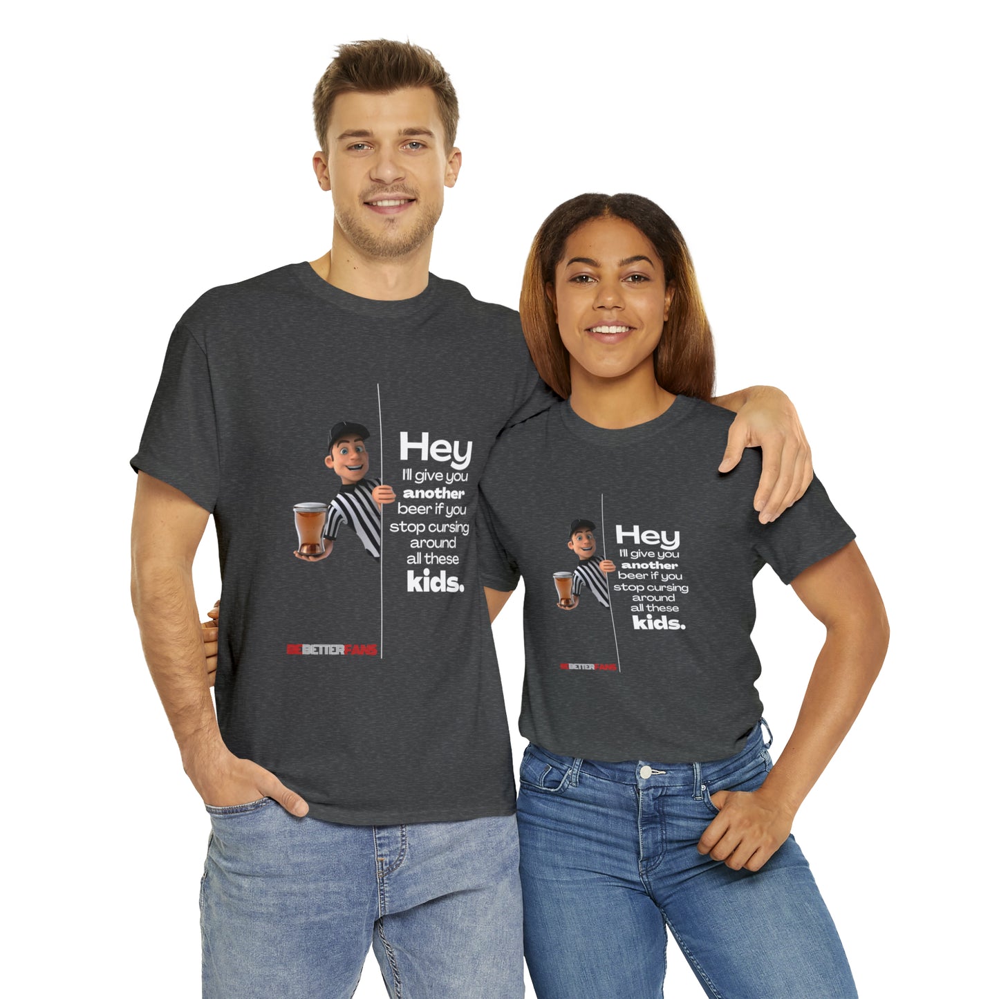 Another Beer Unisex Cotton Tee | Funny Referee Shirt | Stop Cursing Please | Gifts For Refs | For Sports Officials | Be Better Fans | Disrespectful Fans