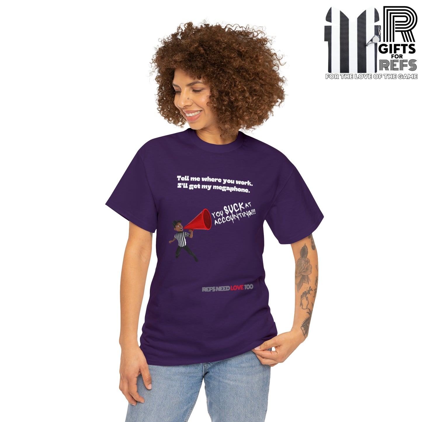 I'll Get My Megaphone Tee | Funny Referee gift | Refs Need Love Collection | Ref Clapback shirt | T-shirt for Sports Officials