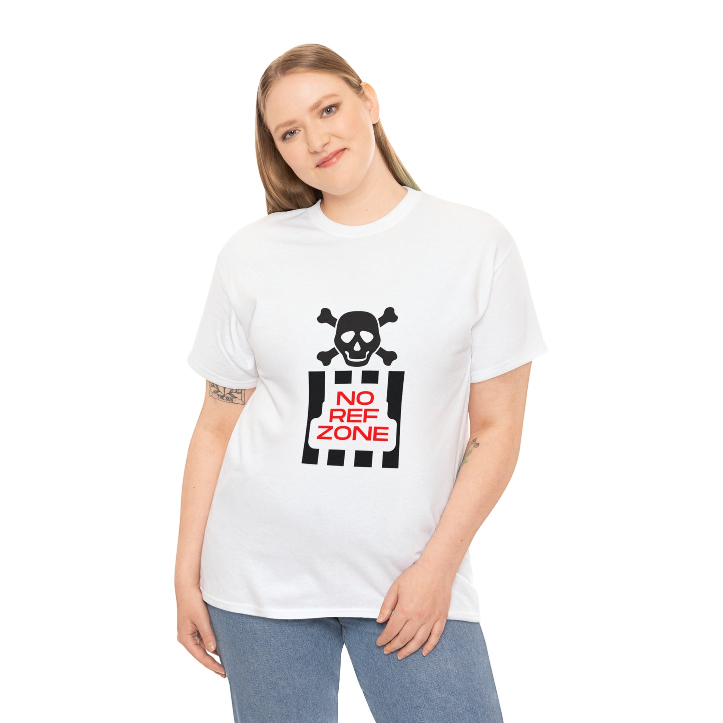 No Ref Zone Heavy Cotton Tee | For the fan that doesn't like referees |