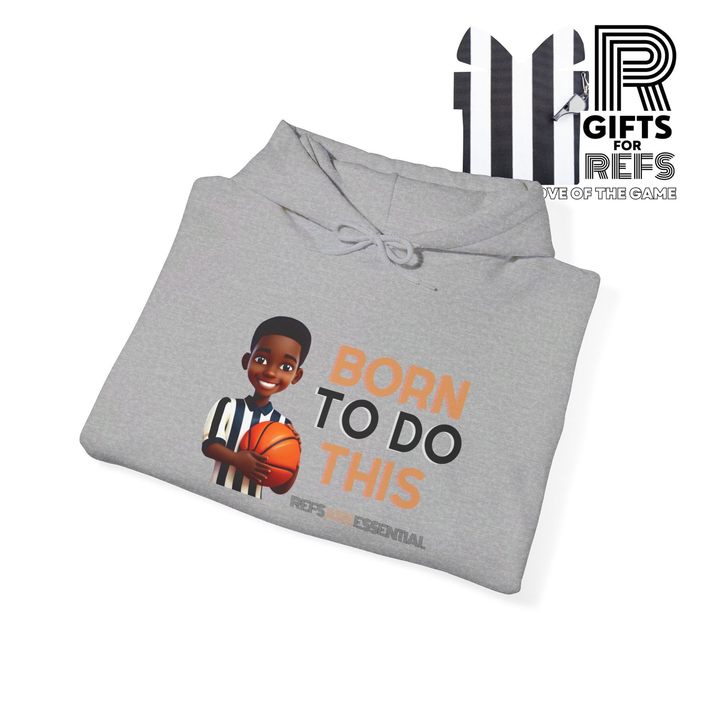 Born To Do This Unisex Heavy Hooded Sweatshirt | Gifts For Referees | For Sports Officials | Kid Referee