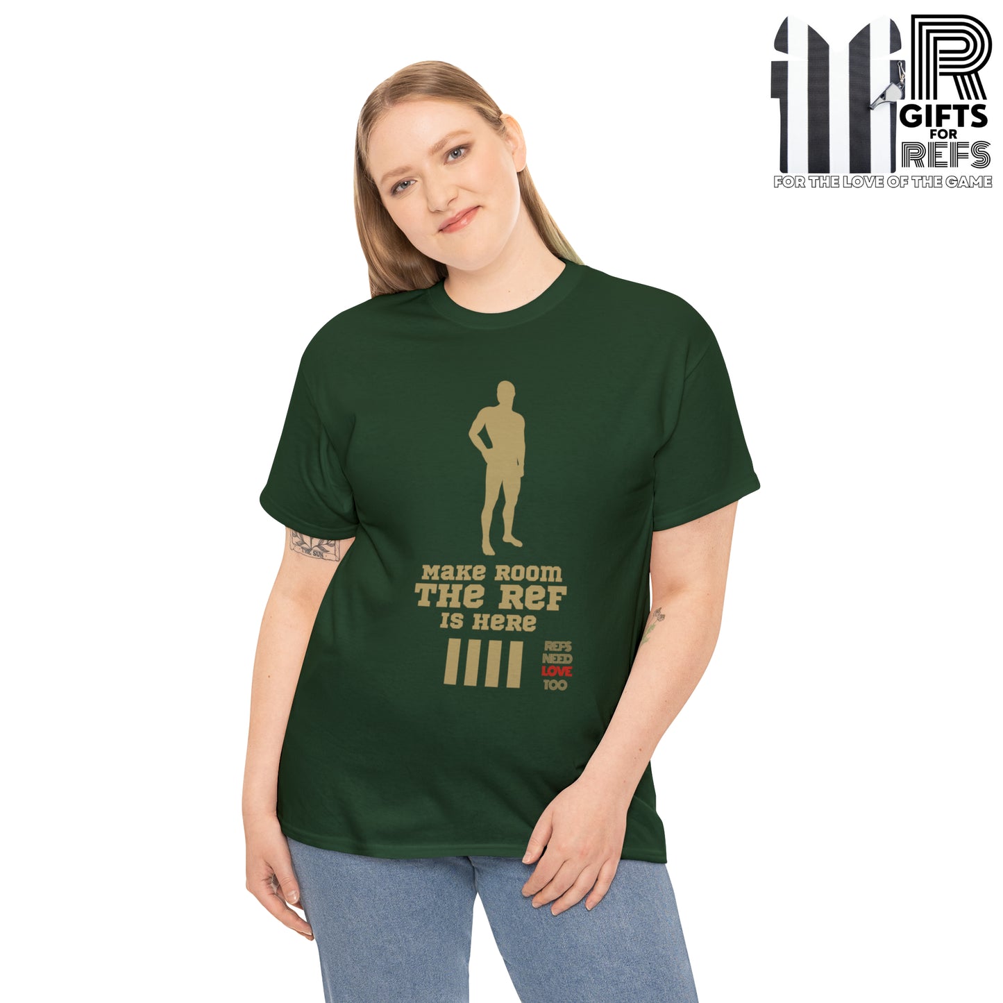 Make Room Cotton Tee | Funny Ref shirt | Gift for Refs | For Sports Officials | Screen Print t shirt | Refs Need Love Too | Perfect Christmas gift for Refs