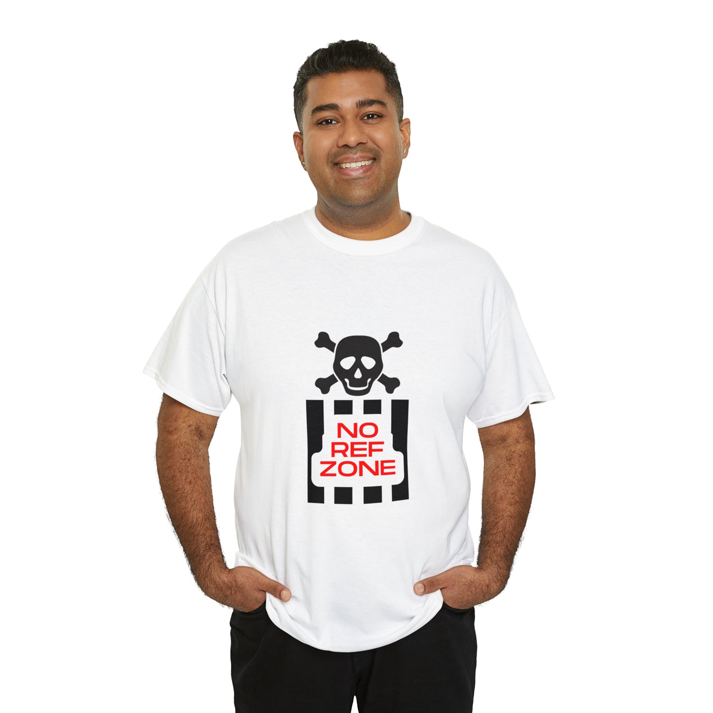 No Ref Zone Heavy Cotton Tee | For the fan that doesn't like referees |