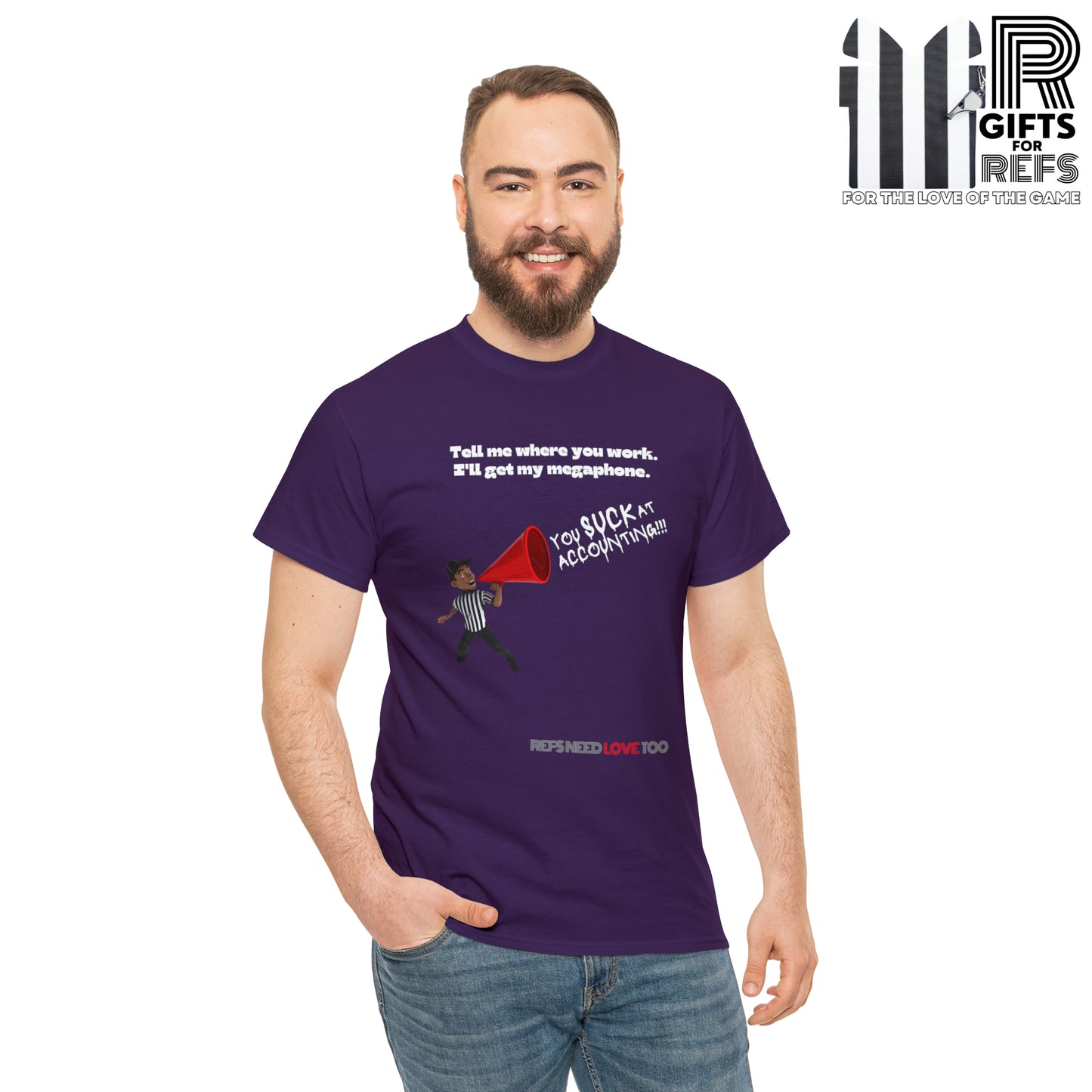 I'll Get My Megaphone Tee | Funny Referee gift | Refs Need Love Collection | Ref Clapback shirt | T-shirt for Sports Officials