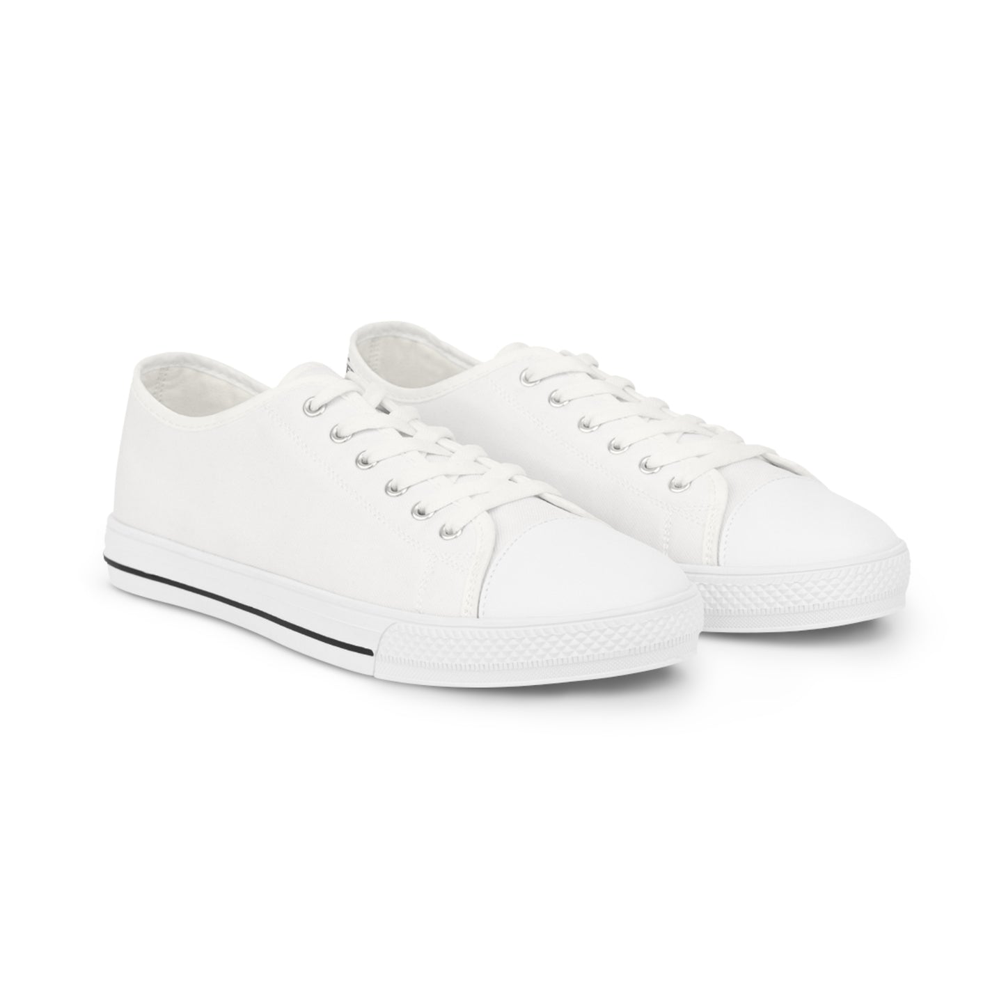 Refs Need Love Too Men's Low Top Sneakers | Amazing gift for Refs | Minimalist Design | For sports officials | Great Christmas Gift for Referees | US Sizes 5-14 | White or White/Black