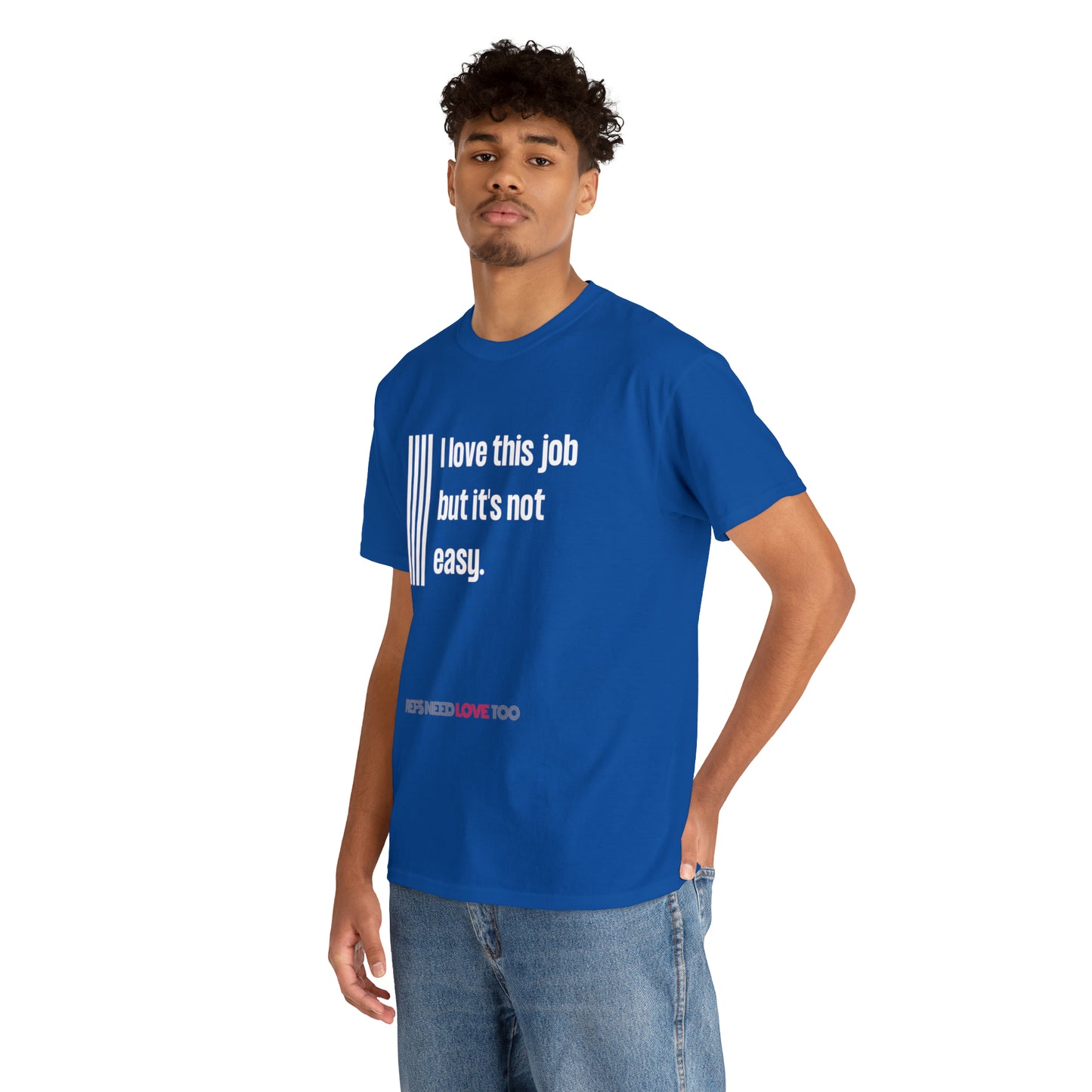 I Love This Job Unisex Cotton Tee | Gifts for Refs | For Sports Officials | Tough Job Shirt | Screen print t shirt | Refs Need Love Too