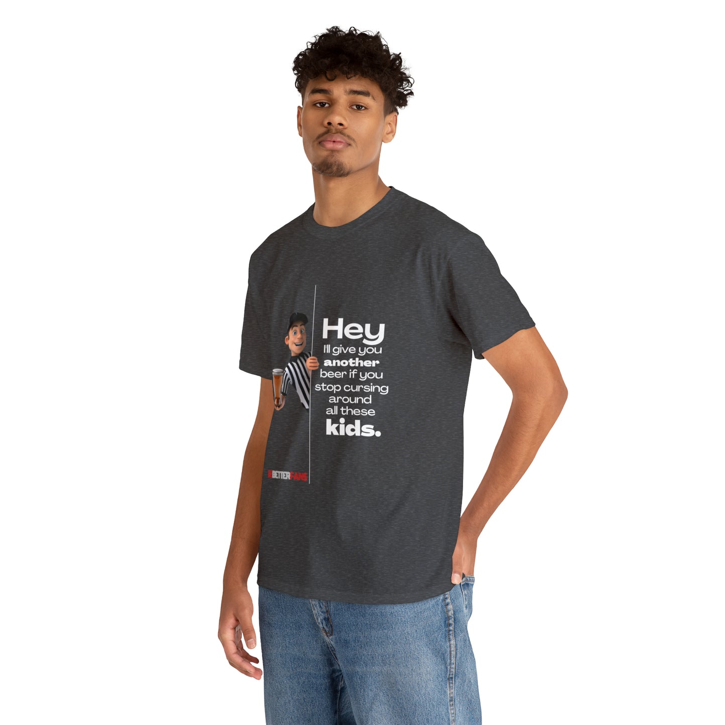 Another Beer Unisex Cotton Tee | Funny Referee Shirt | Stop Cursing Please | Gifts For Refs | For Sports Officials | Be Better Fans | Disrespectful Fans
