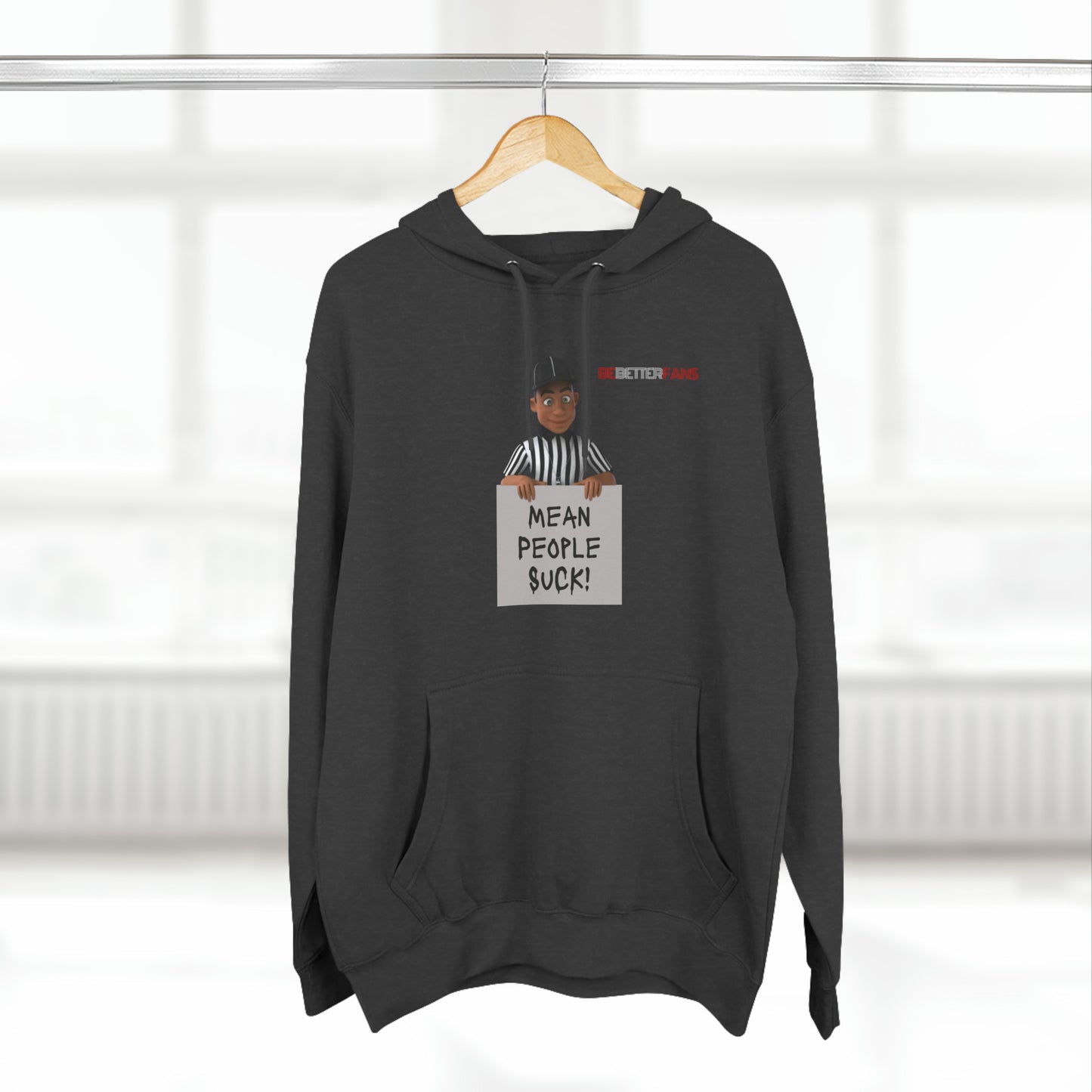 Mean People Suck Fleece Hoodie For Referees | Gifts for Refs | Fleece Lining Pullover