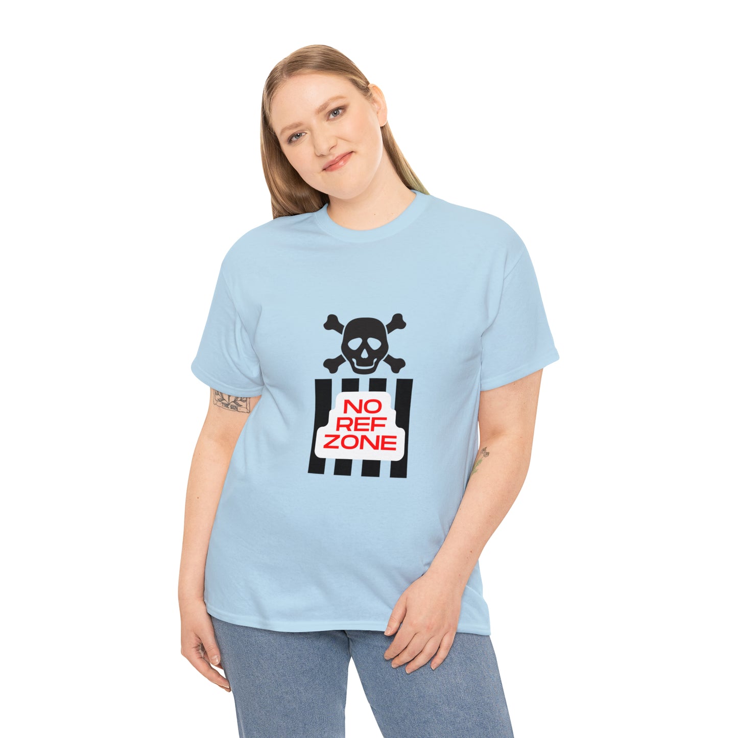 No Ref Zone Heavy Cotton Tee | For the fan that doesn't like referees |