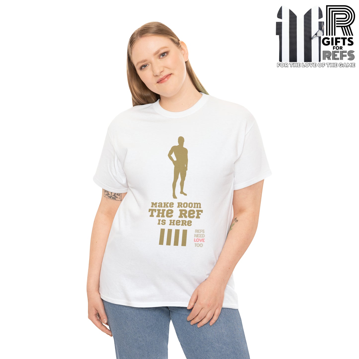 Make Room Cotton Tee | Funny Ref shirt | Gift for Refs | For Sports Officials | Screen Print t shirt | Refs Need Love Too | Perfect Christmas gift for Refs