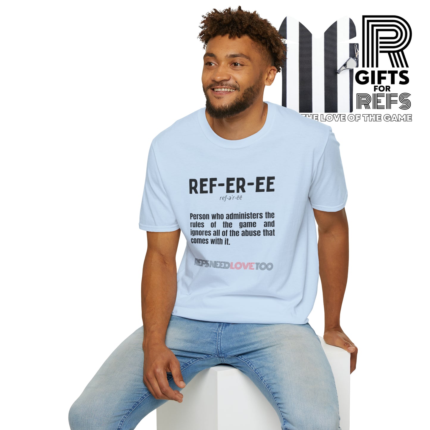 Referee definition Unisex Softstyle T-Shirt | For sports officials | Gift for Refs | heather styled tees
