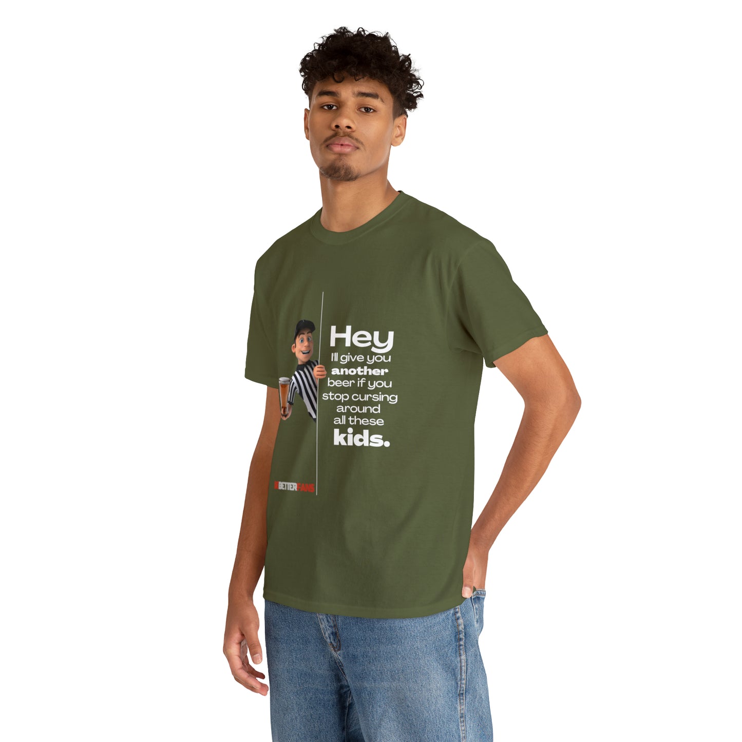 Another Beer Unisex Cotton Tee | Funny Referee Shirt | Stop Cursing Please | Gifts For Refs | For Sports Officials | Be Better Fans | Disrespectful Fans