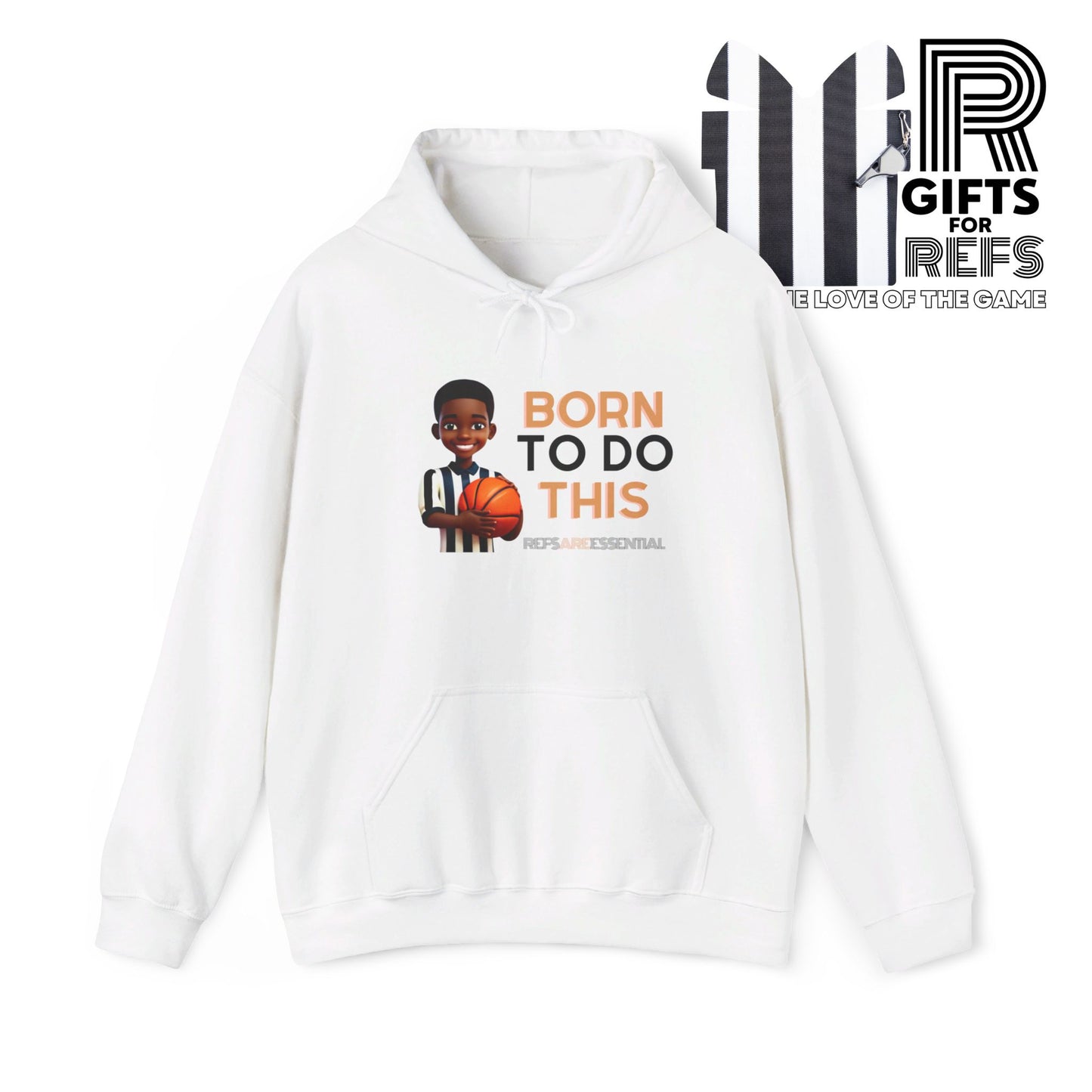 Born To Do This Unisex Heavy Hooded Sweatshirt | Gifts For Referees | For Sports Officials | Kid Referee