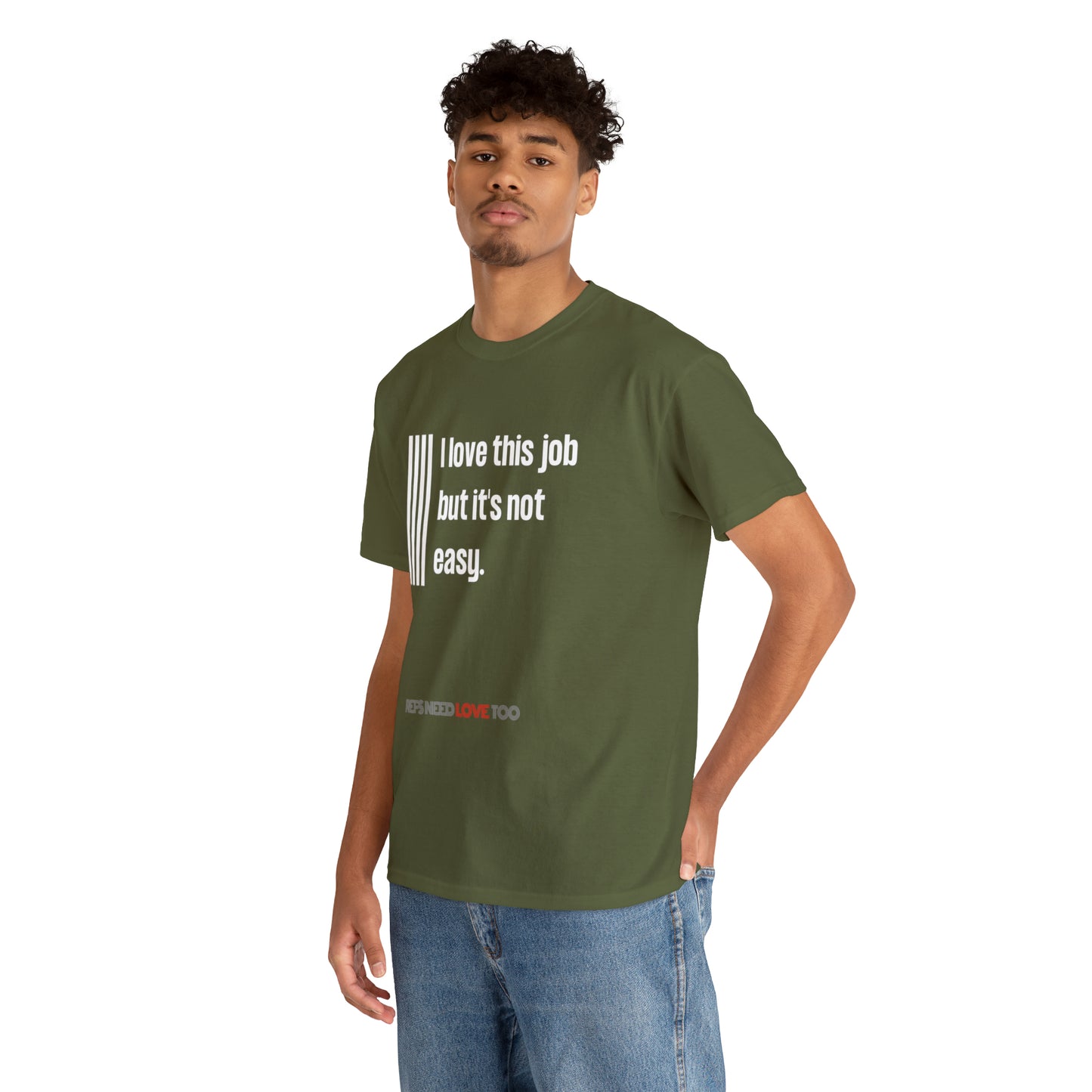 I Love This Job Unisex Cotton Tee | Gifts for Refs | For Sports Officials | Tough Job Shirt | Screen print t shirt | Refs Need Love Too