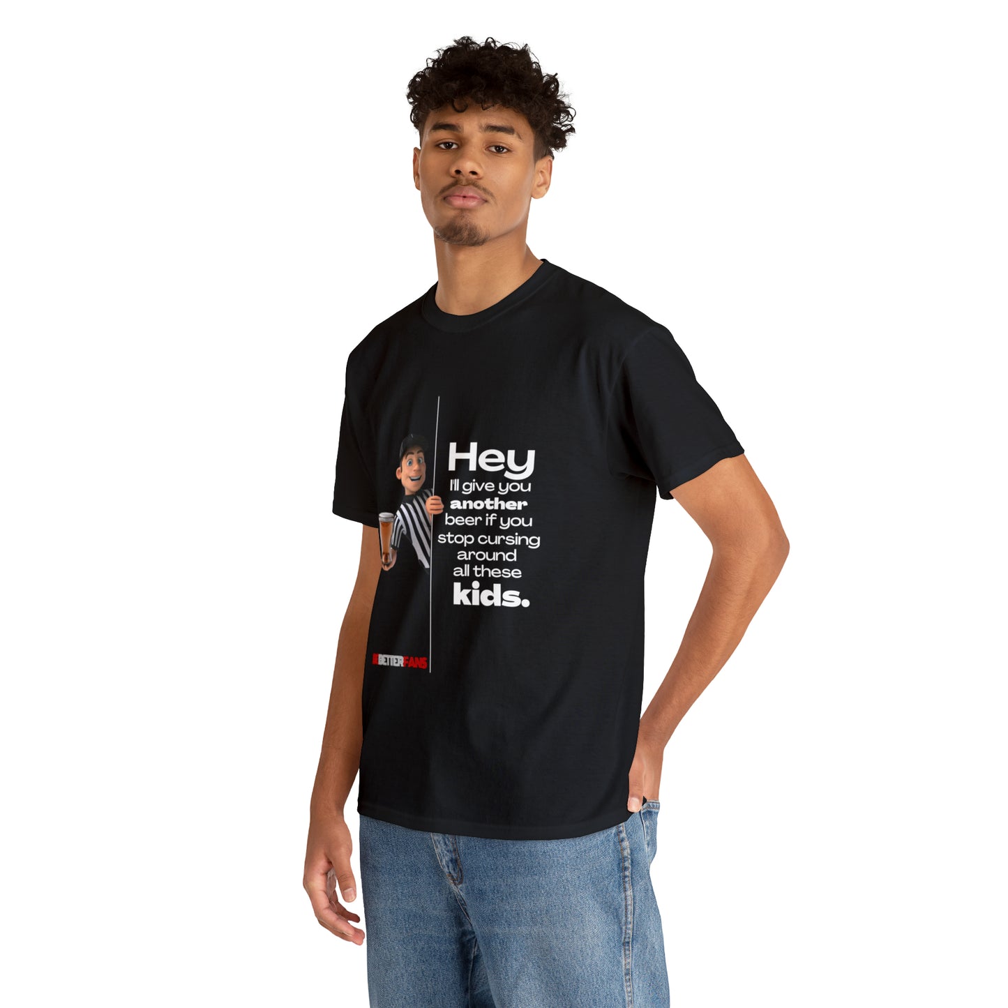 Another Beer Unisex Cotton Tee | Funny Referee Shirt | Stop Cursing Please | Gifts For Refs | For Sports Officials | Be Better Fans | Disrespectful Fans