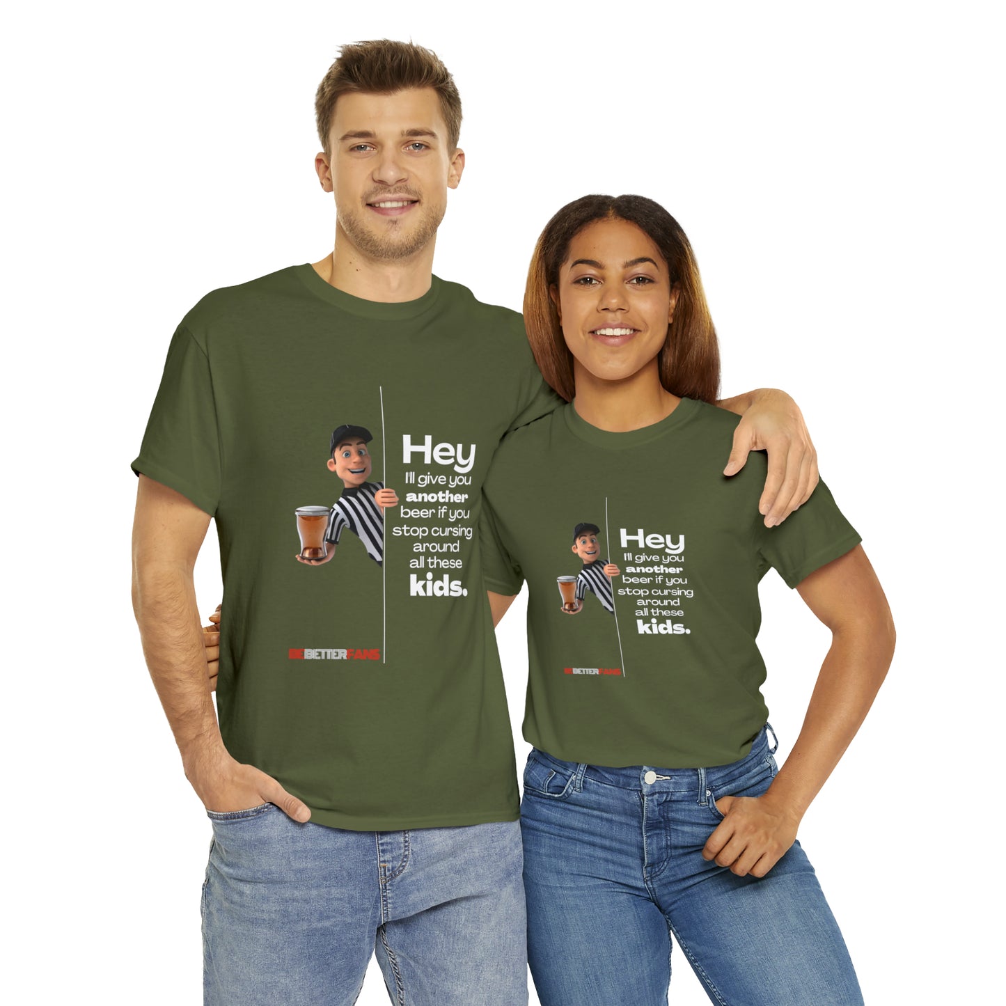 Another Beer Unisex Cotton Tee | Funny Referee Shirt | Stop Cursing Please | Gifts For Refs | For Sports Officials | Be Better Fans | Disrespectful Fans