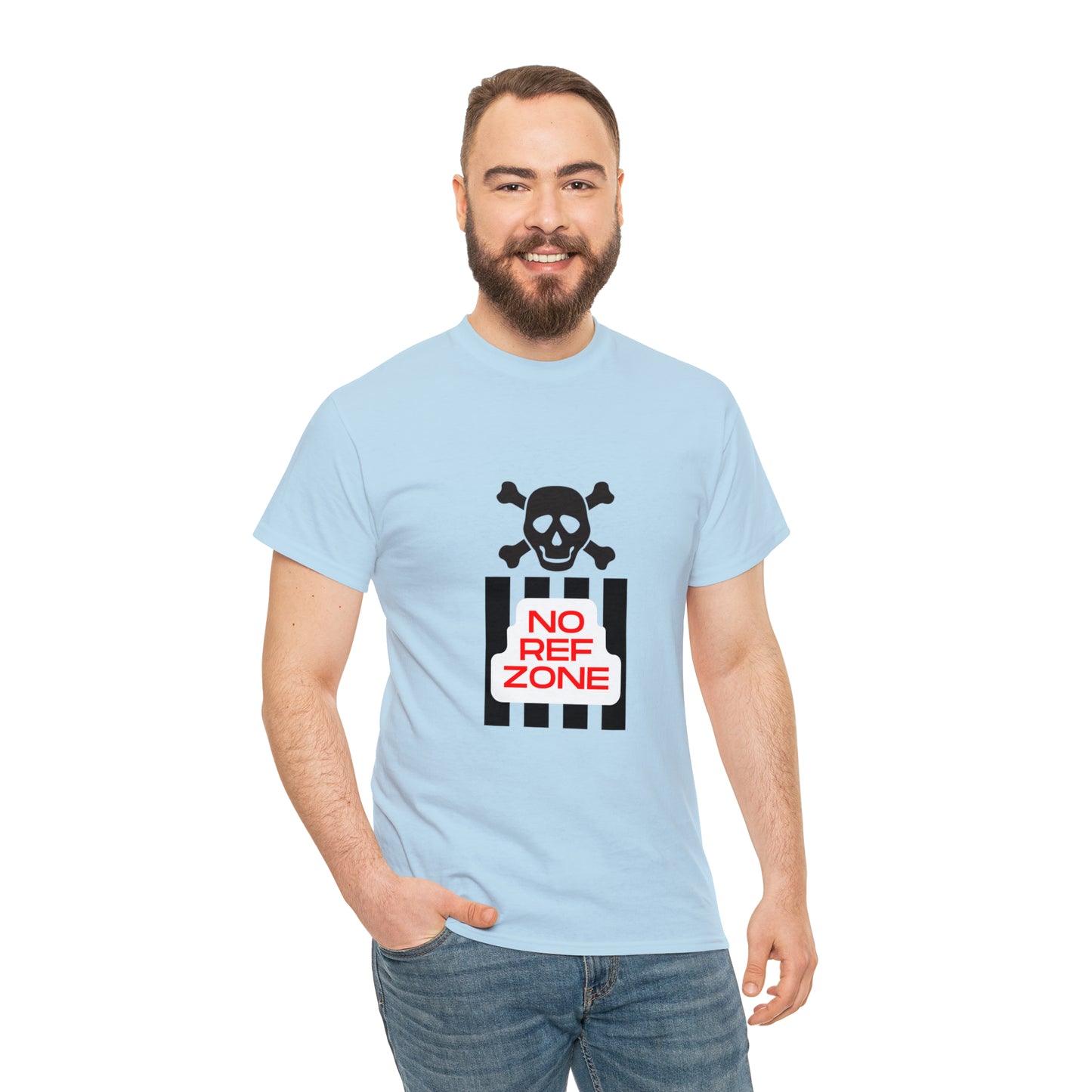 No Ref Zone Heavy Cotton Tee | For the fan that doesn't like referees |
