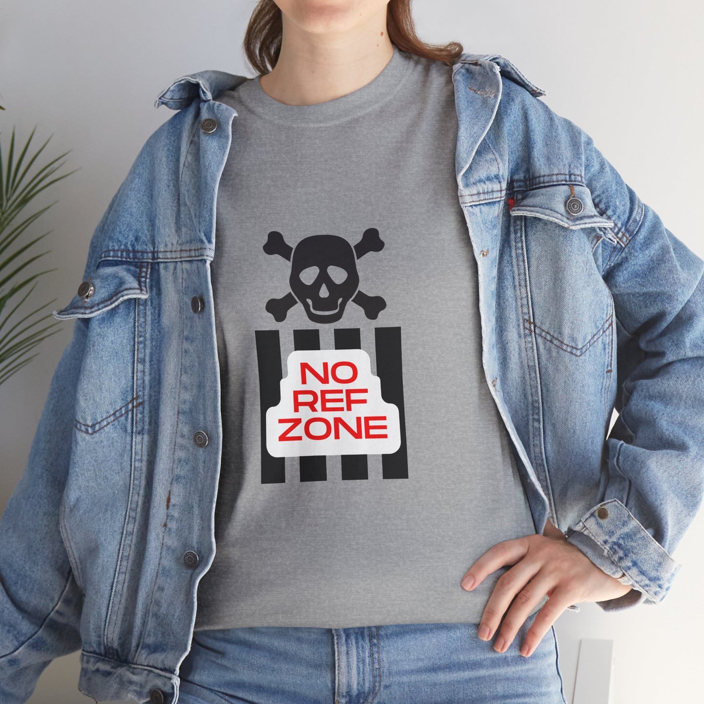 No Ref Zone Heavy Cotton Tee | For the fan that doesn't like referees |