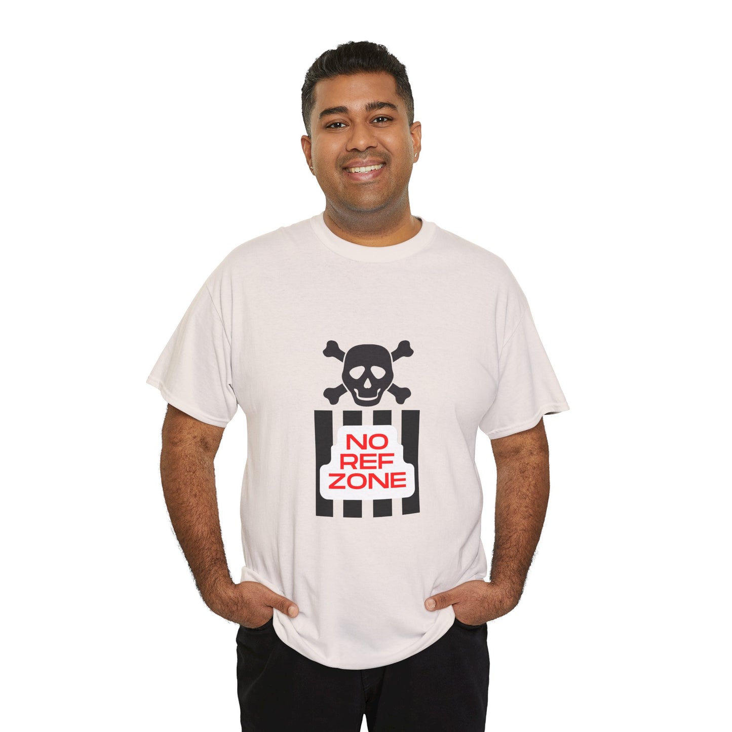 No Ref Zone Heavy Cotton Tee | For the fan that doesn't like referees |