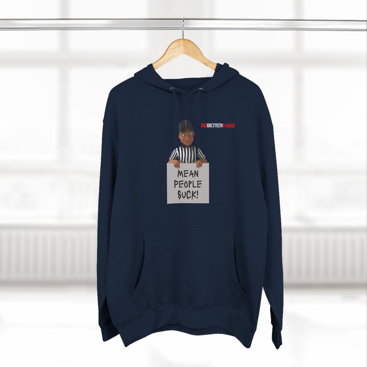 Mean People Suck Fleece Hoodie For Referees | Gifts for Refs | Fleece Lining Pullover