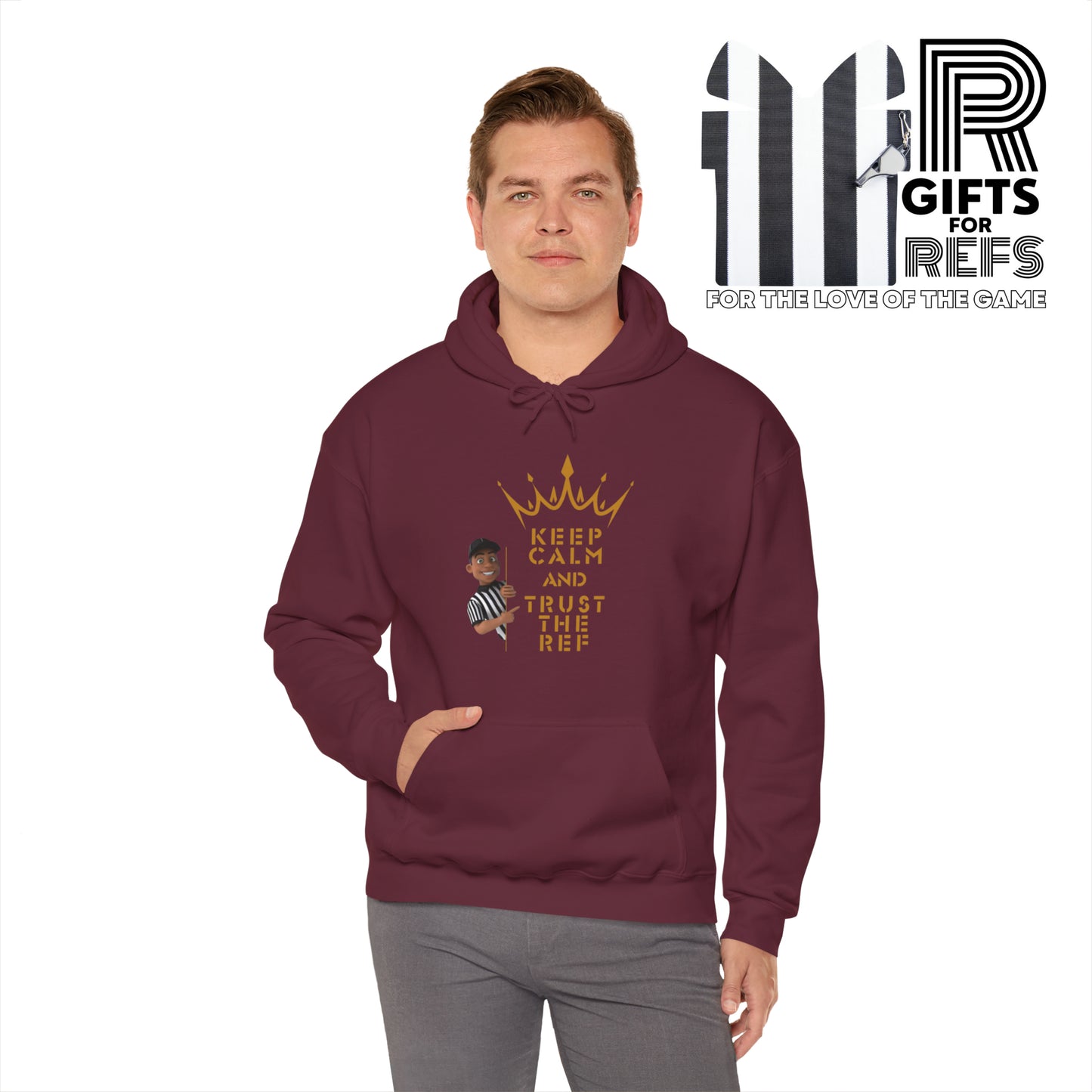 Trust The Ref Unisex Heavy Blend Hooded Sweatshirt | Great Gift for Referees | For Sports Officials