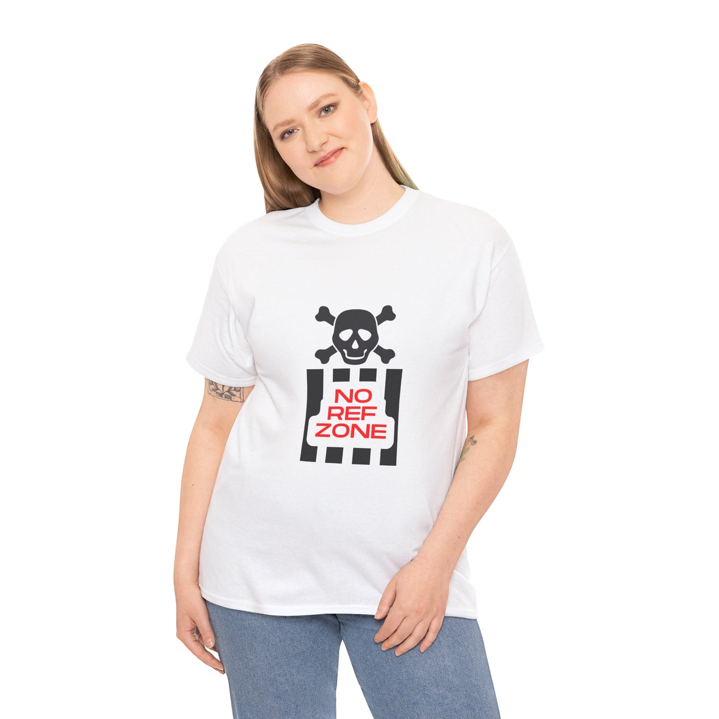 No Ref Zone Heavy Cotton Tee | For the fan that doesn't like referees |