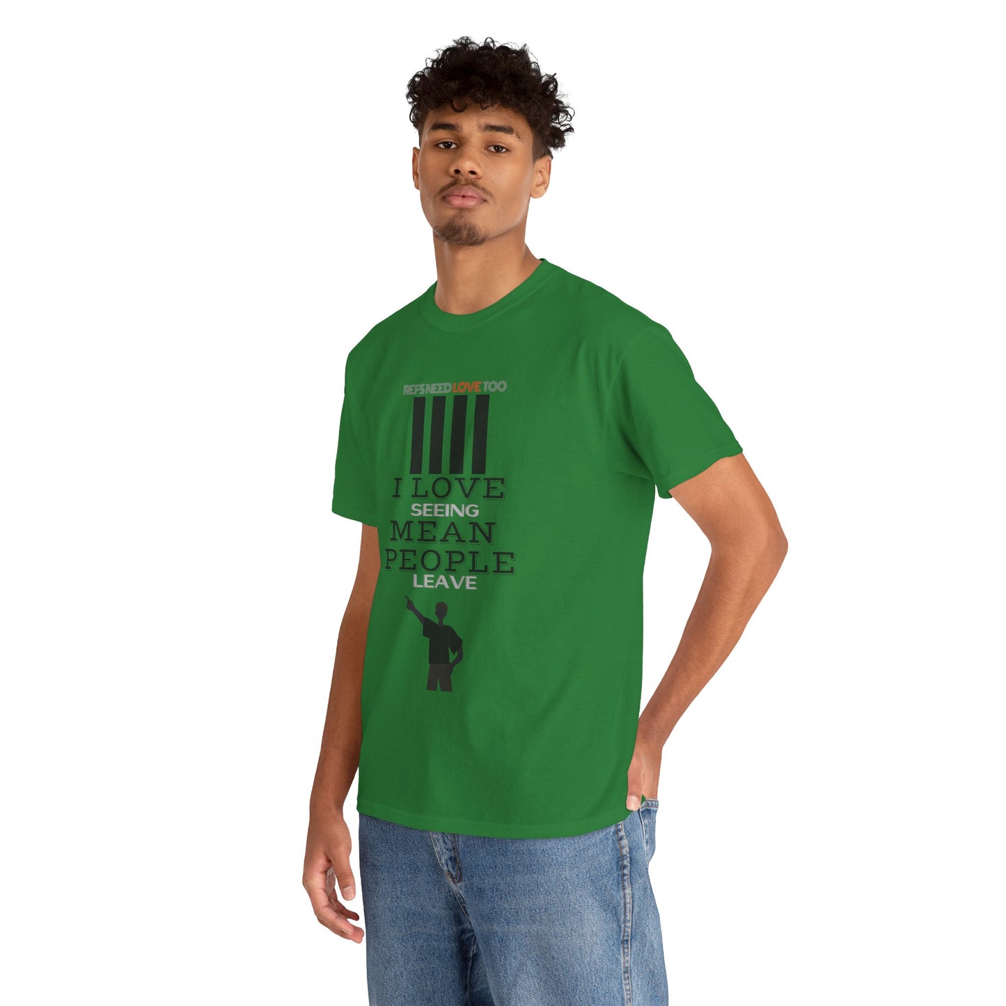 Love seeing mean people leave | For your favorite referee | Heavy Cotton Tee | Screen printed | Five color options
