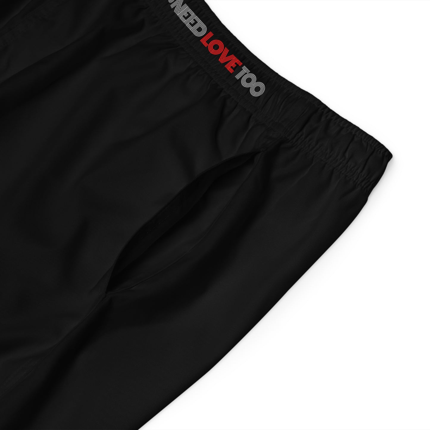 Refs Need Love Too Men's Board Shorts With Pockets | Available in Black only | Great gift for Refs | For Sports Officials | Great shorts for swimmers | Make a statement at the beach