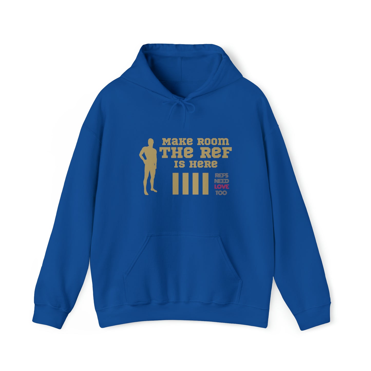 The Ref is Here Unisex Heavy Blend™ Hooded Sweatshirt | For referees | Great gifts for sports officials | Funny sweatshirt