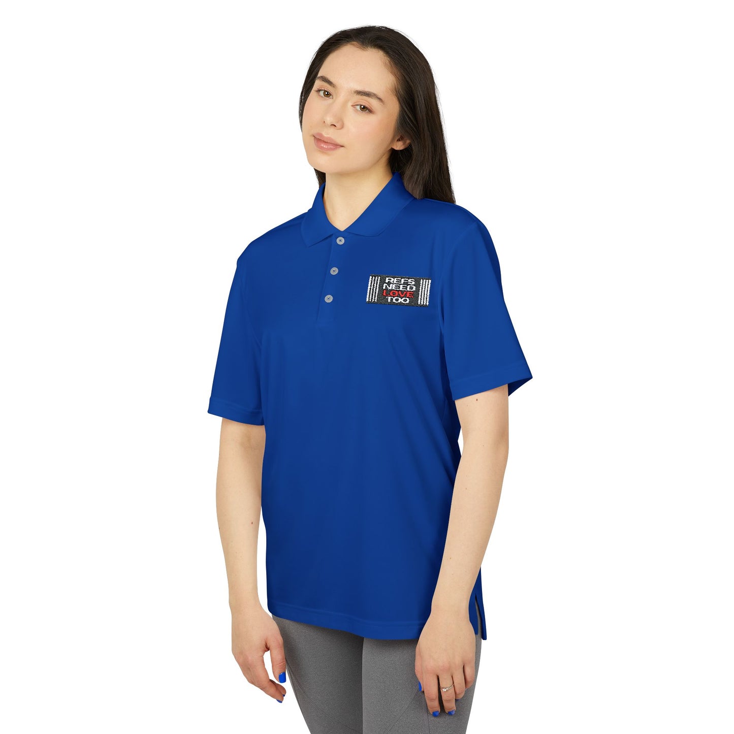 Refs Need Love Too Adidas Unisex Performance Polo - Perfect for Sports & Casual Wear