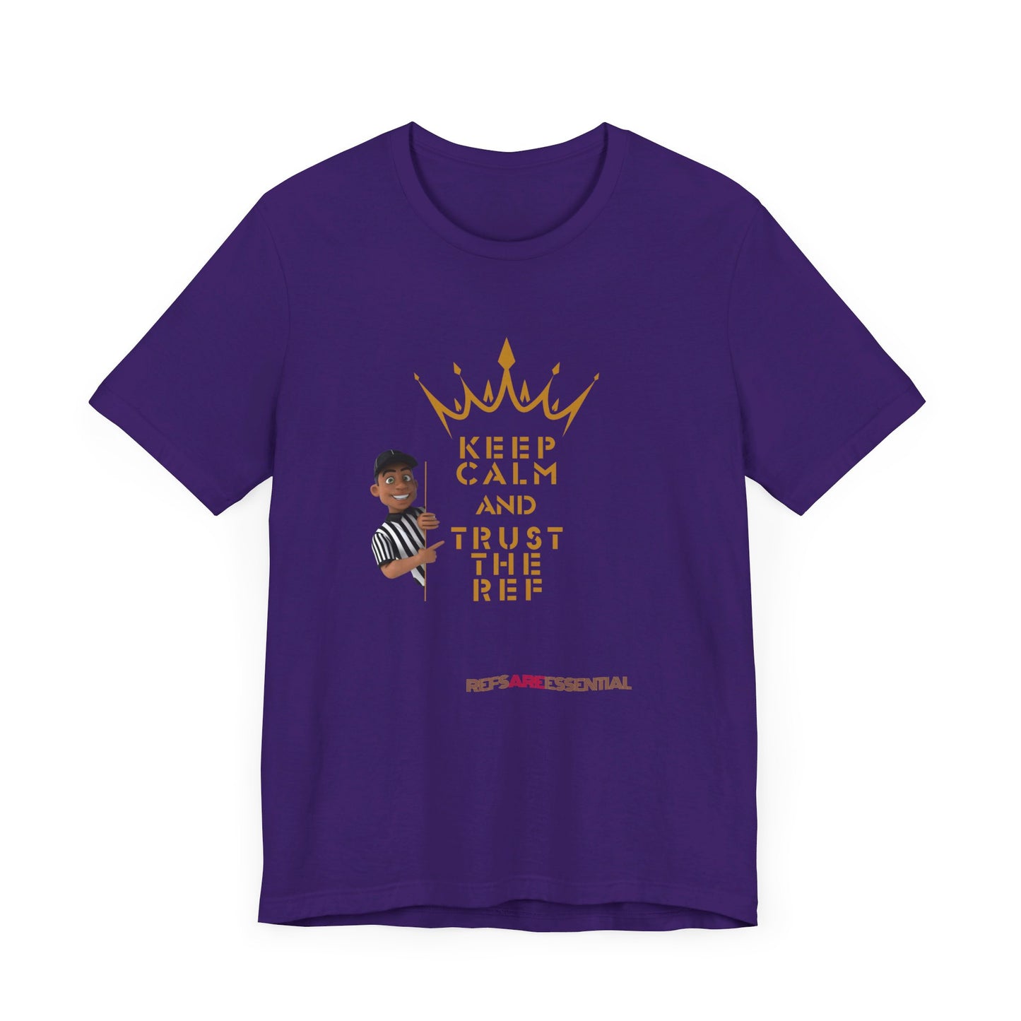 Keep Calm & Trust The Ref Unisex Jersey Short Sleeve Tee | Bella Canvas Tee | Gifts For Referees