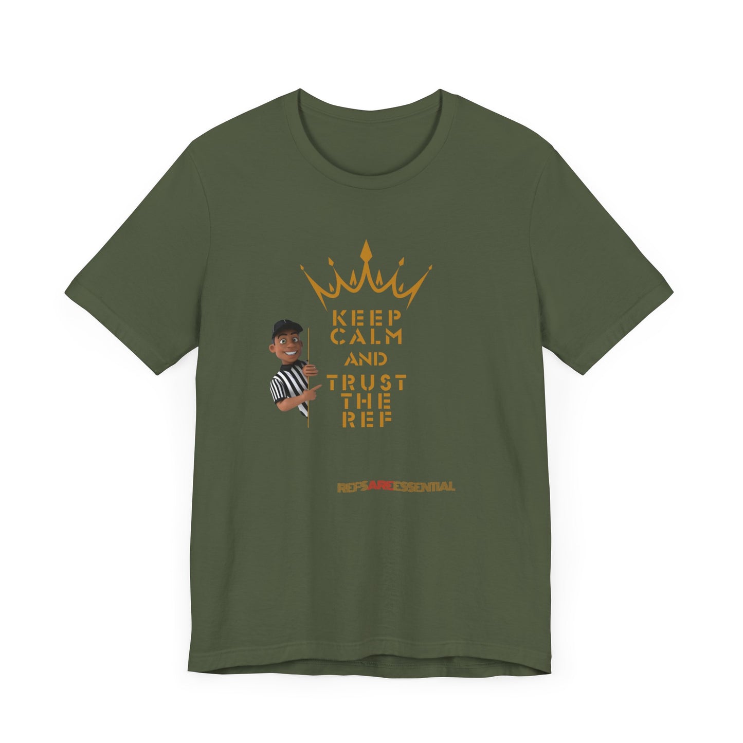 Keep Calm & Trust the Ref Unisex Bella+Canvas Tee | Referee Support shirt