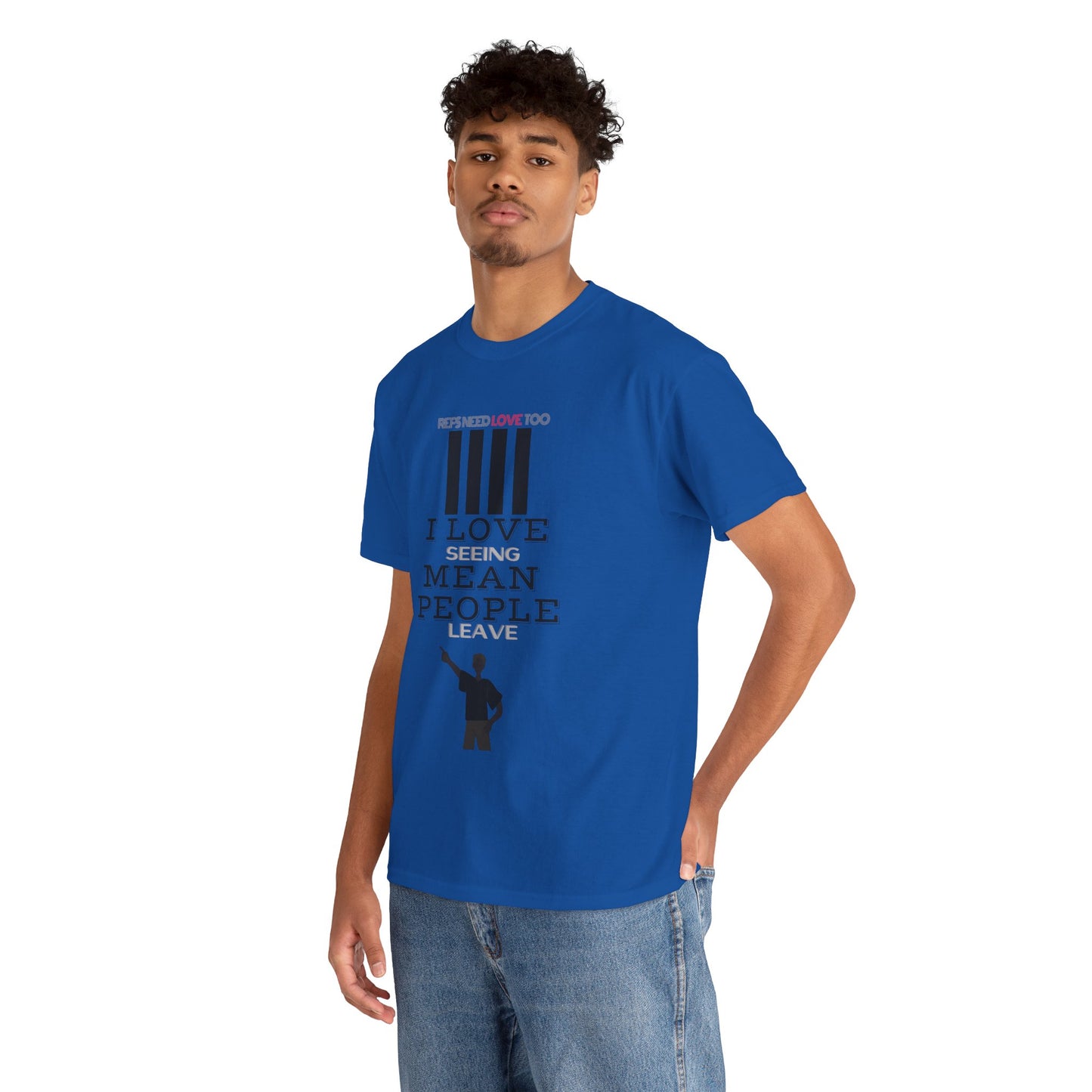 Love seeing mean people leave | For your favorite referee | Heavy Cotton Tee | Screen printed | Five color options