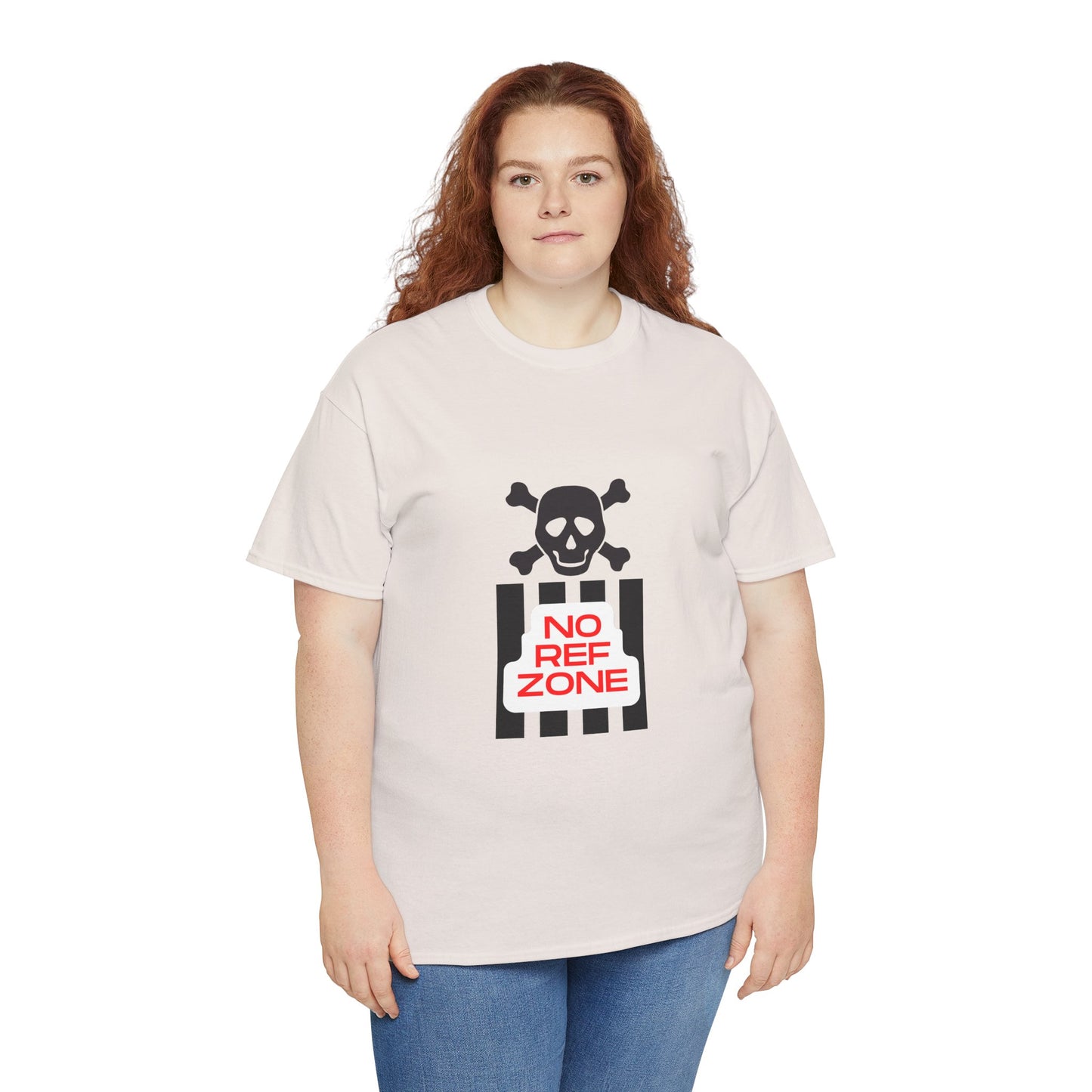 No Ref Zone Heavy Cotton Tee | For the fan that doesn't like referees |