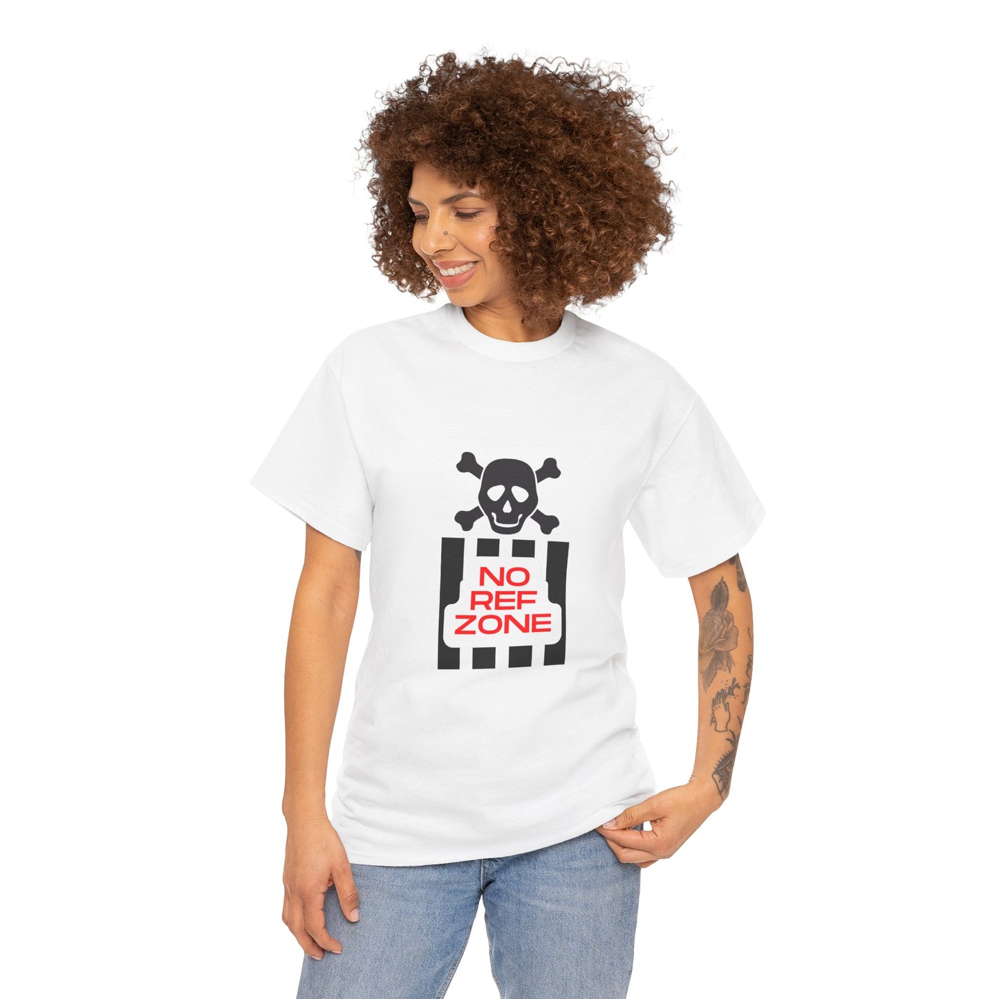 No Ref Zone Heavy Cotton Tee | For the fan that doesn't like referees |